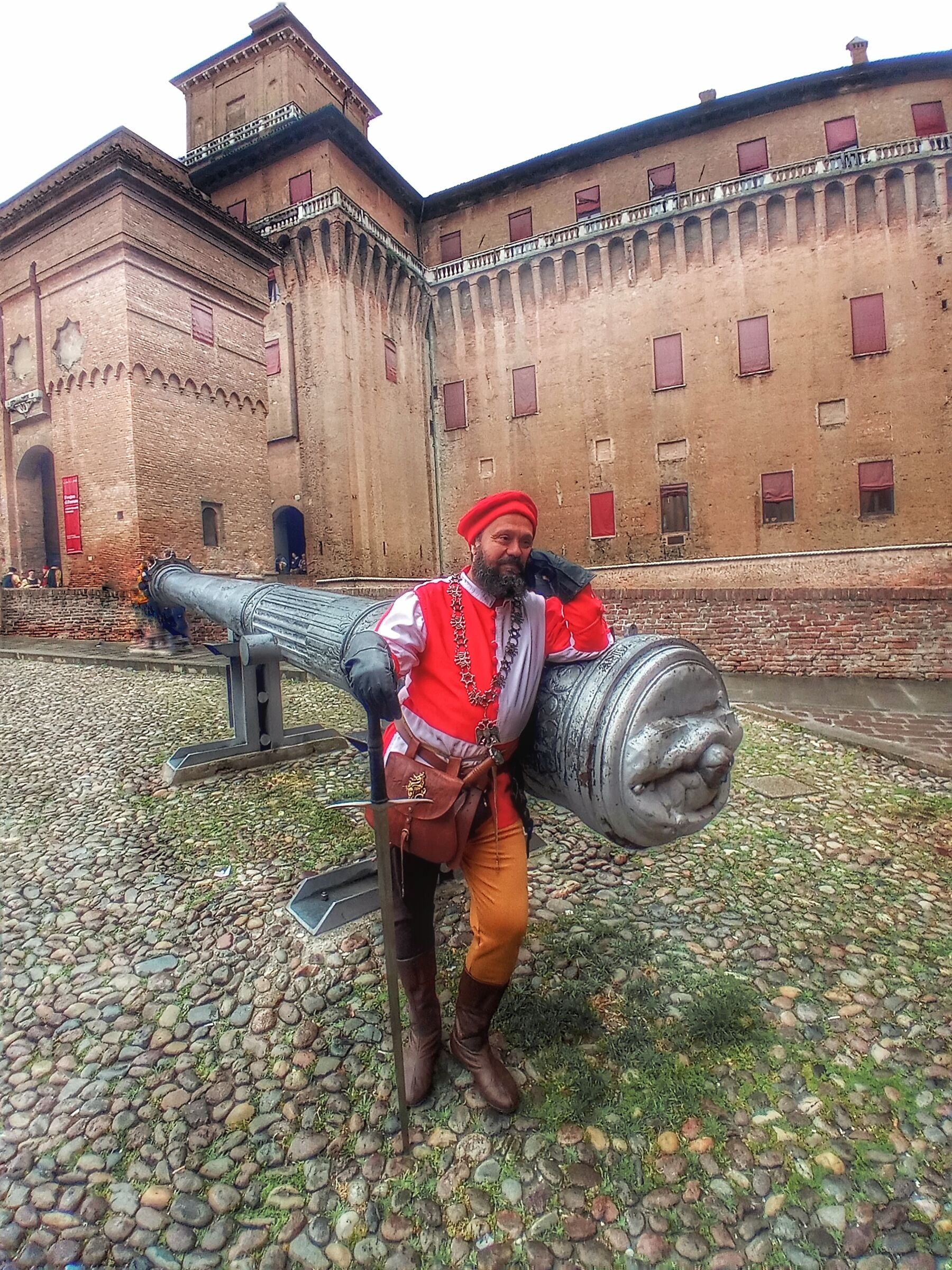 Man of arms in relaxation