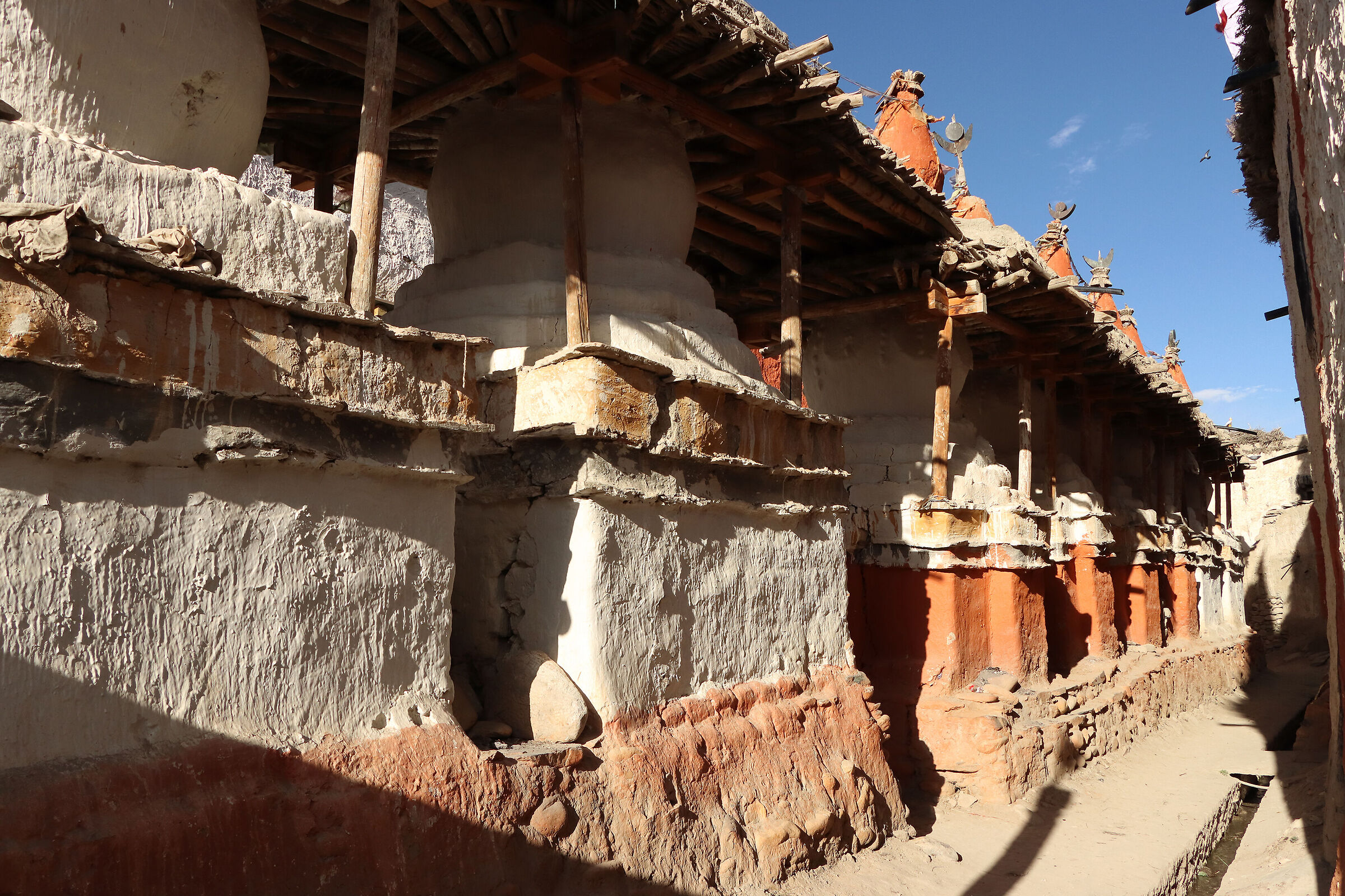 the eight chorten of Lo Mantang
