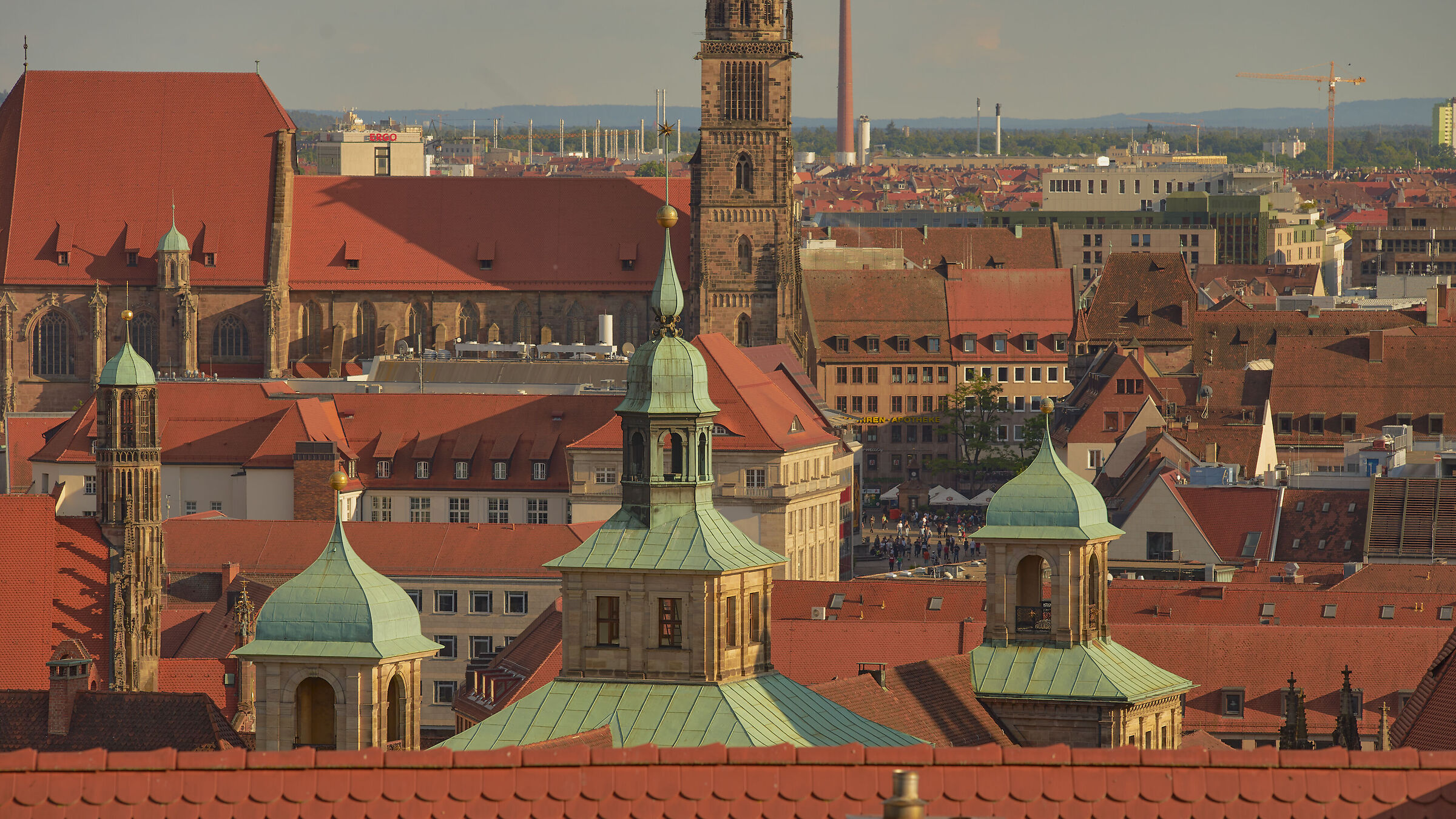Vista dal castello di Norimberga