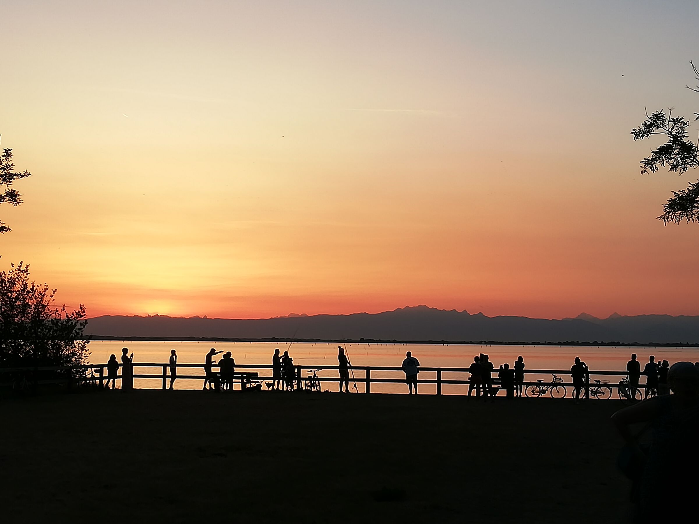 Tramonto di gruppo