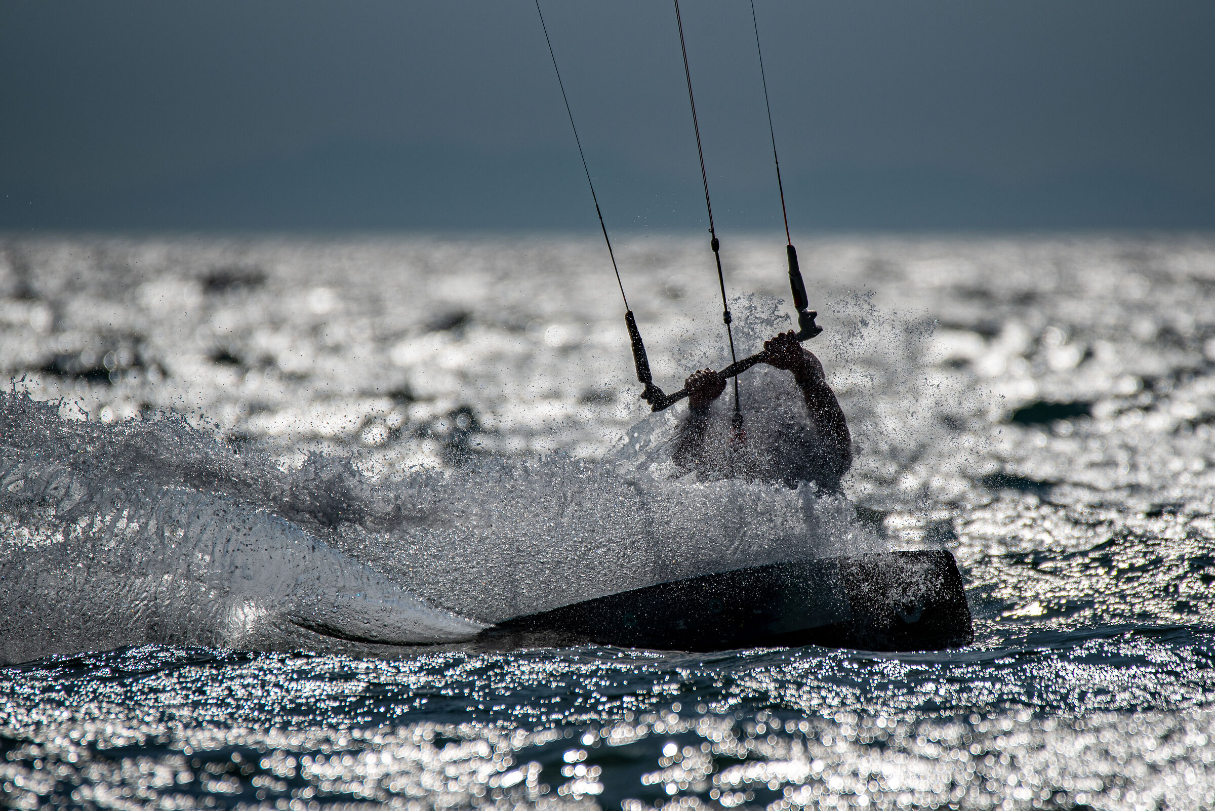 Kite in the Gulf of Follonica.