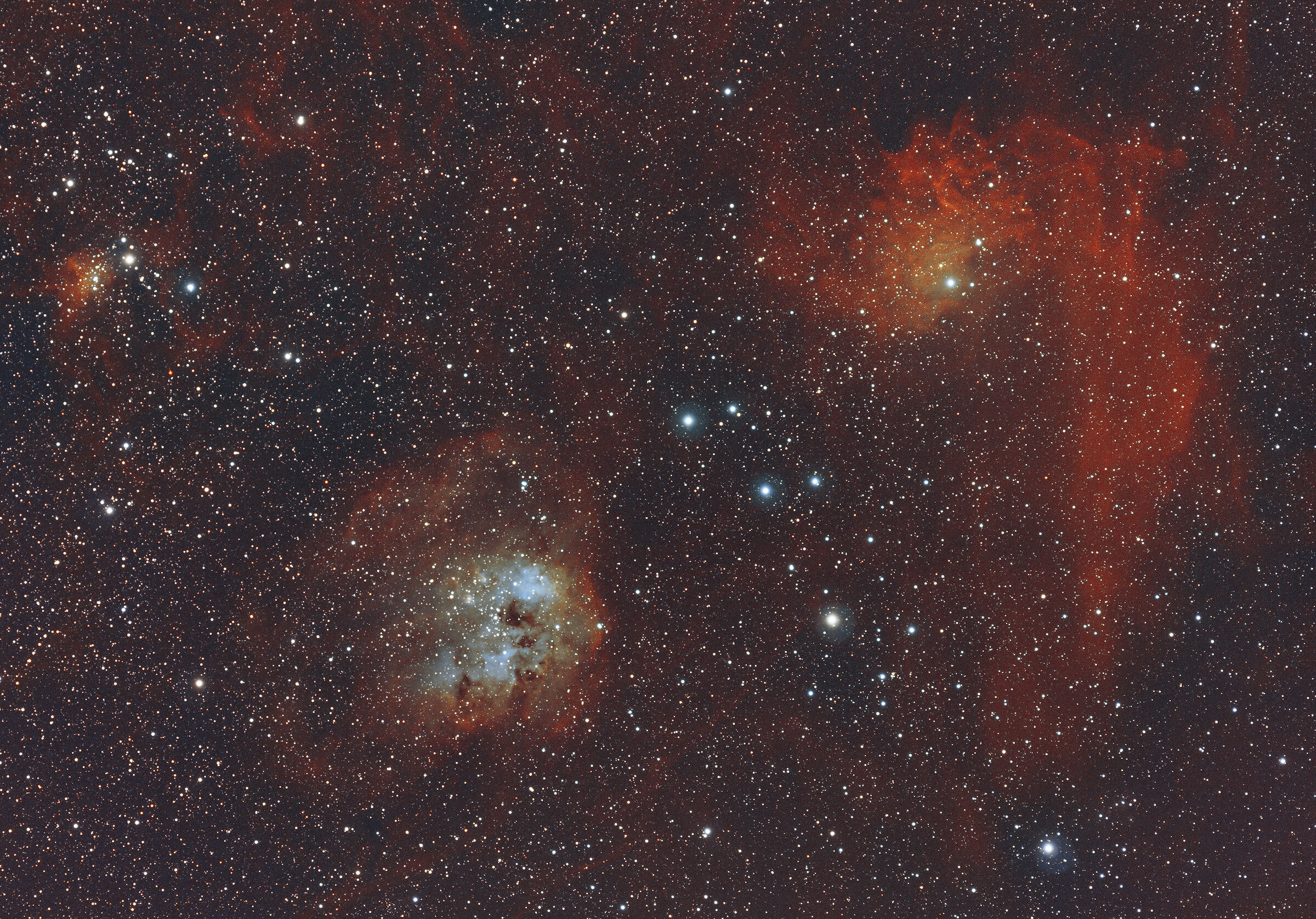 Tadpoles & Flaming Star Nebulae