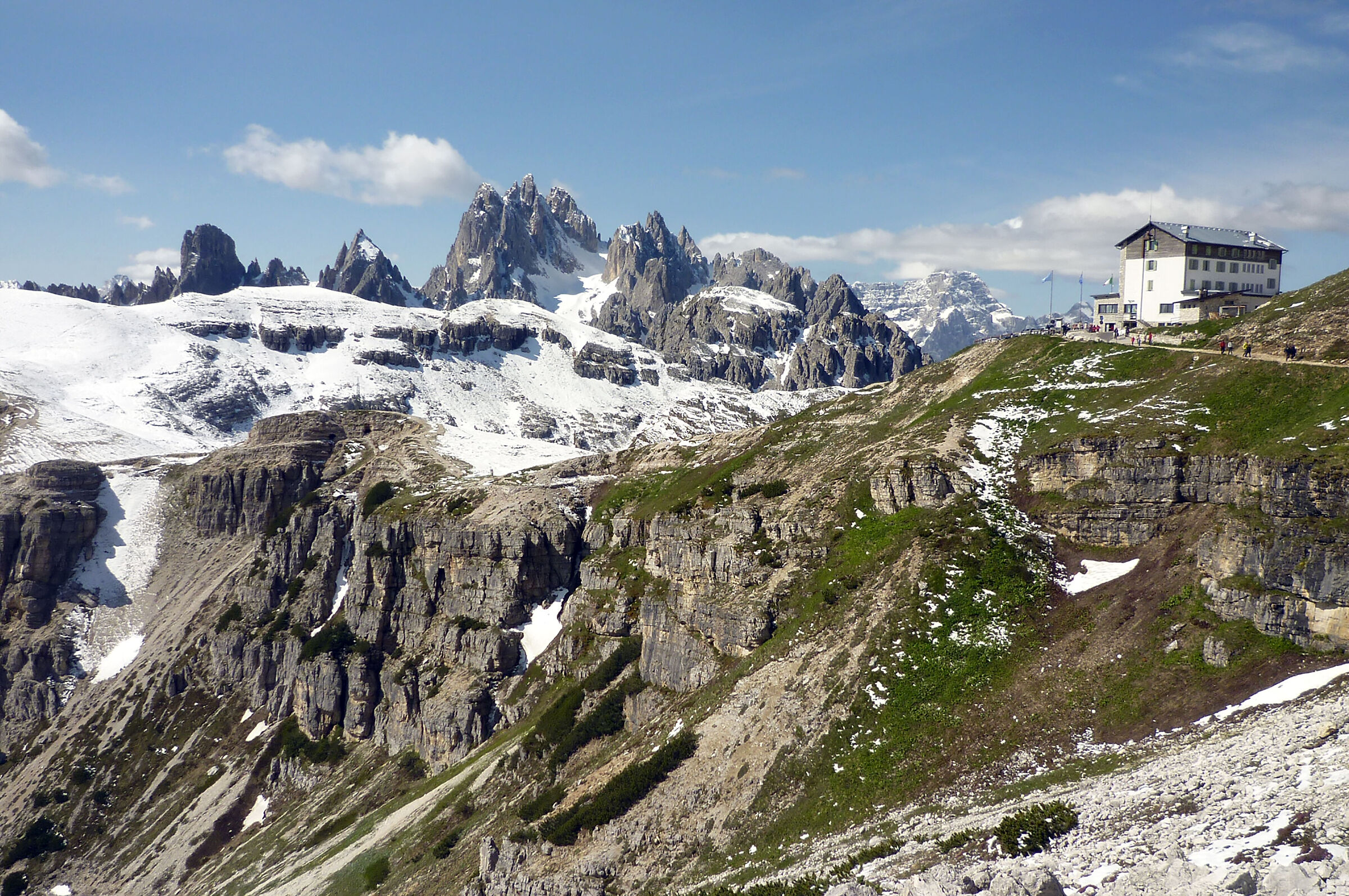 Auronzo refuge base for the 3 peaks