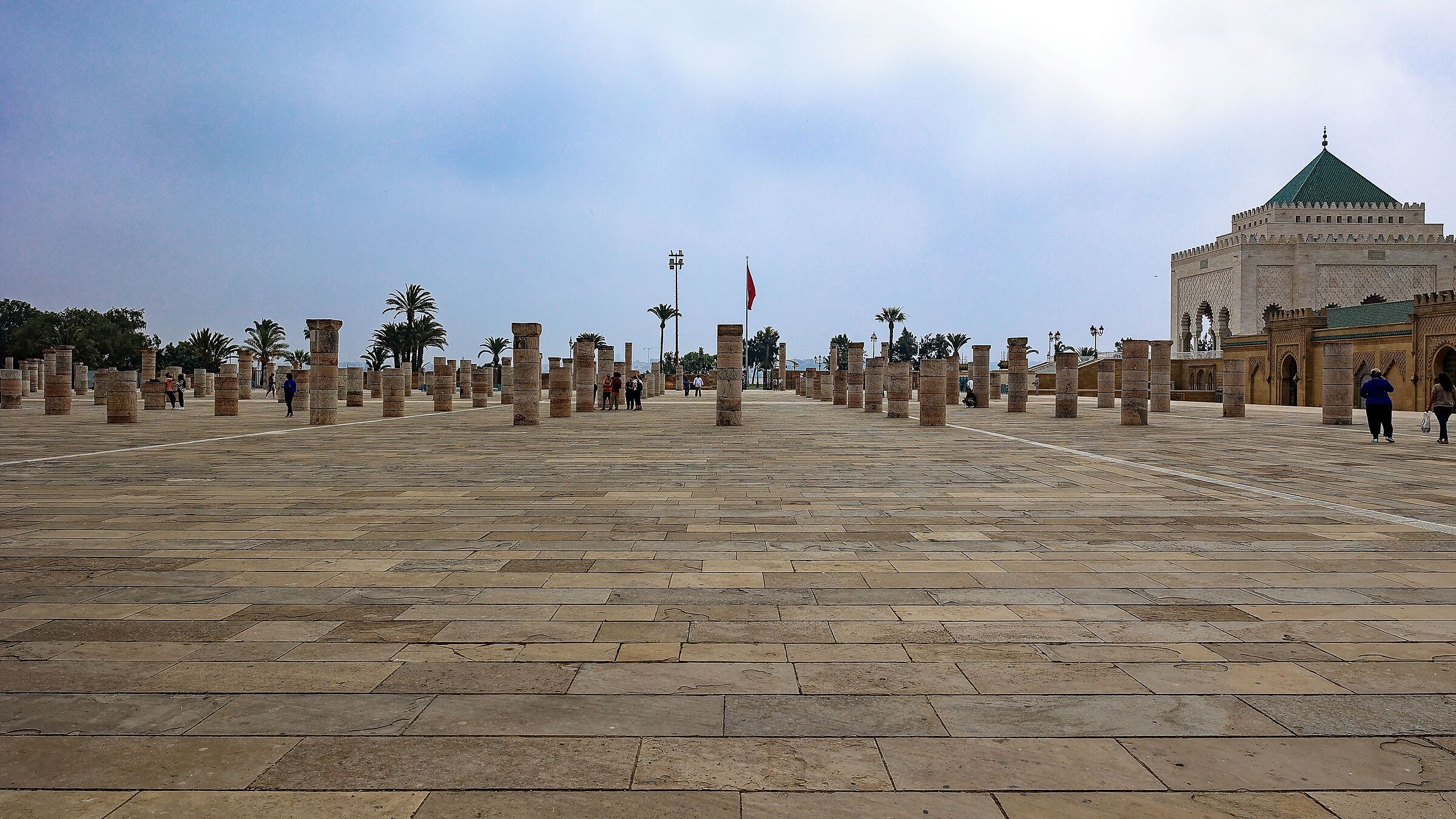 Mausoleo delle tombe reali a Rabat