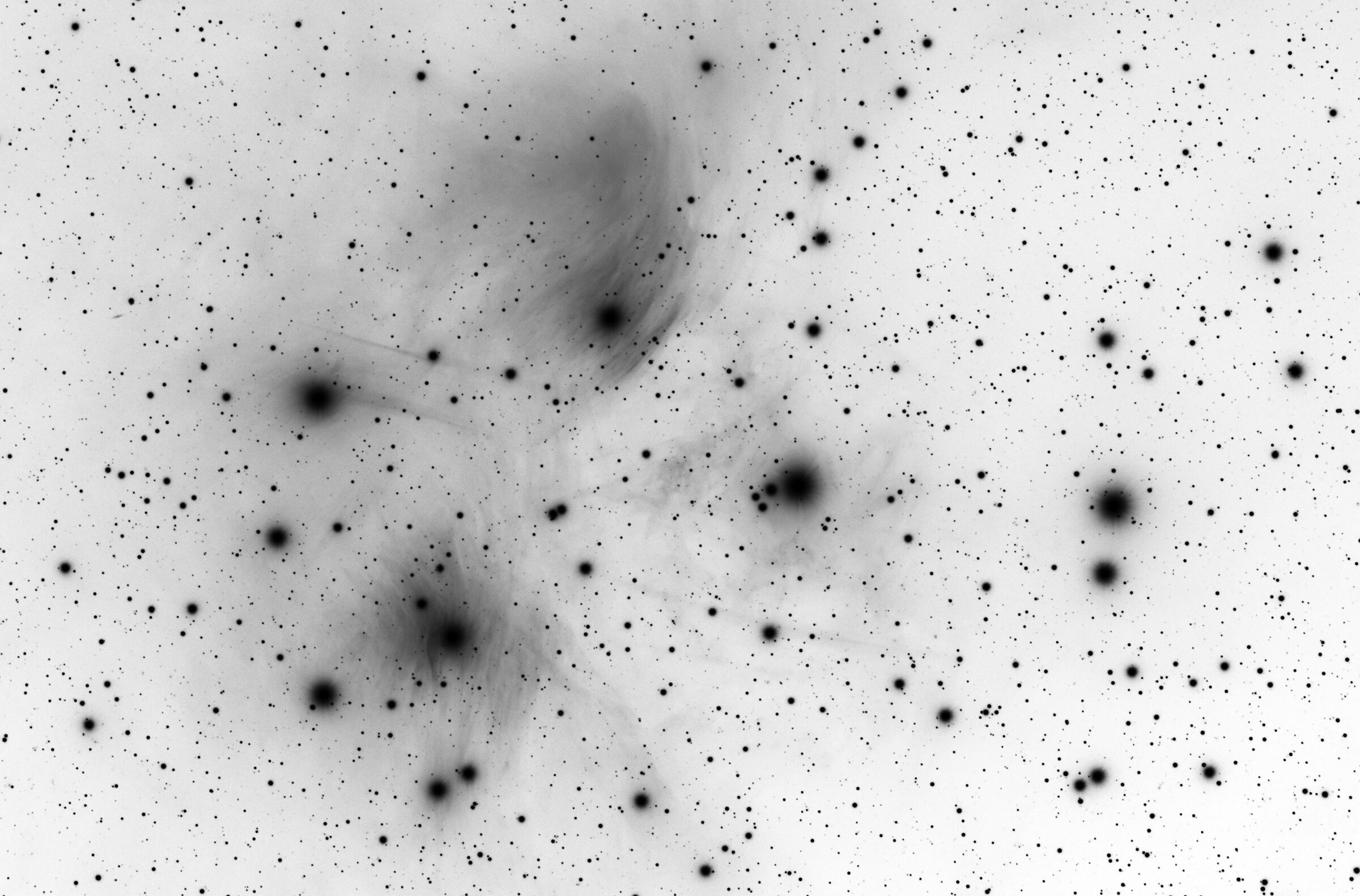 Pleiadi con colori invertiti