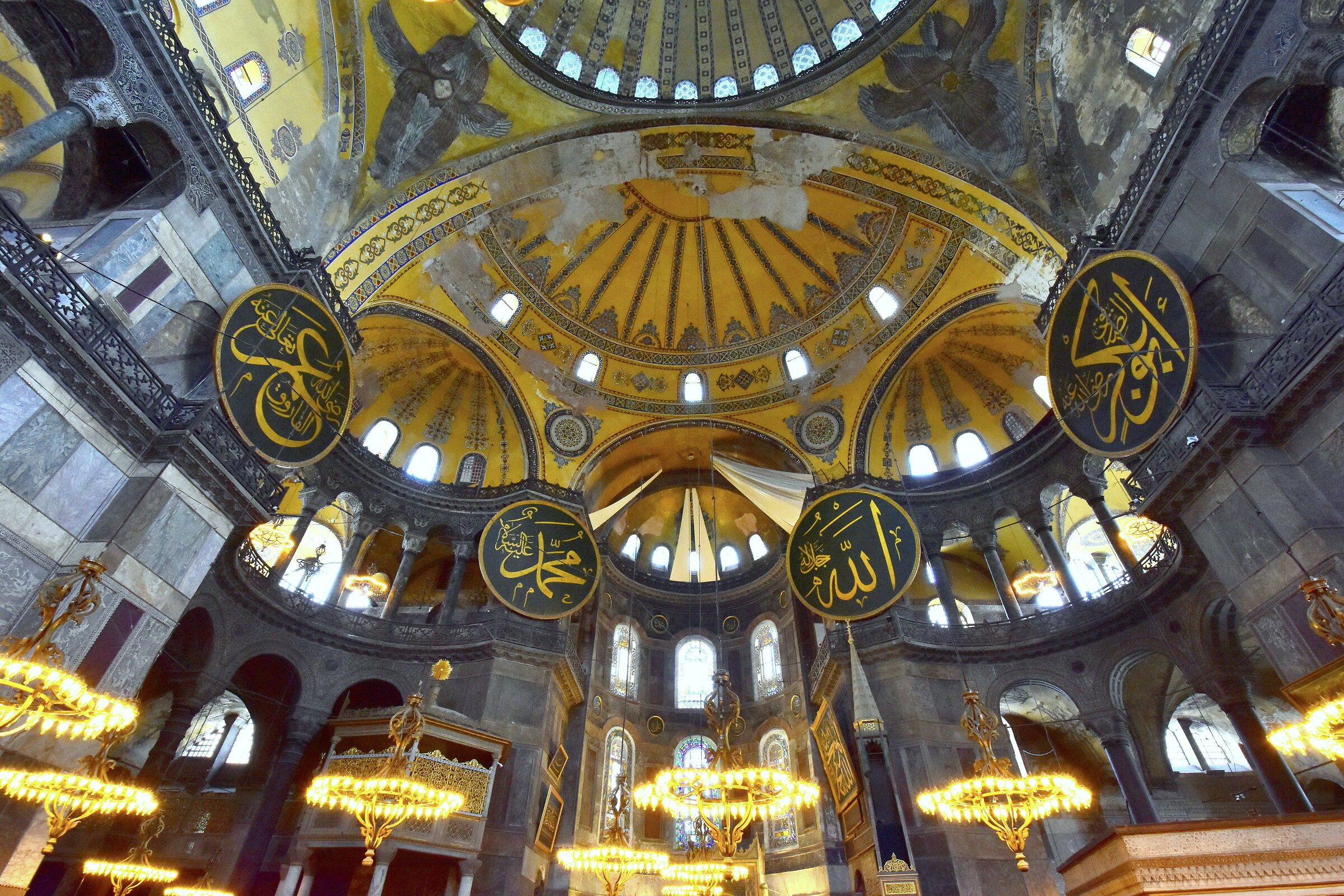 Istanbul, interno Basilica di Santa Sofia