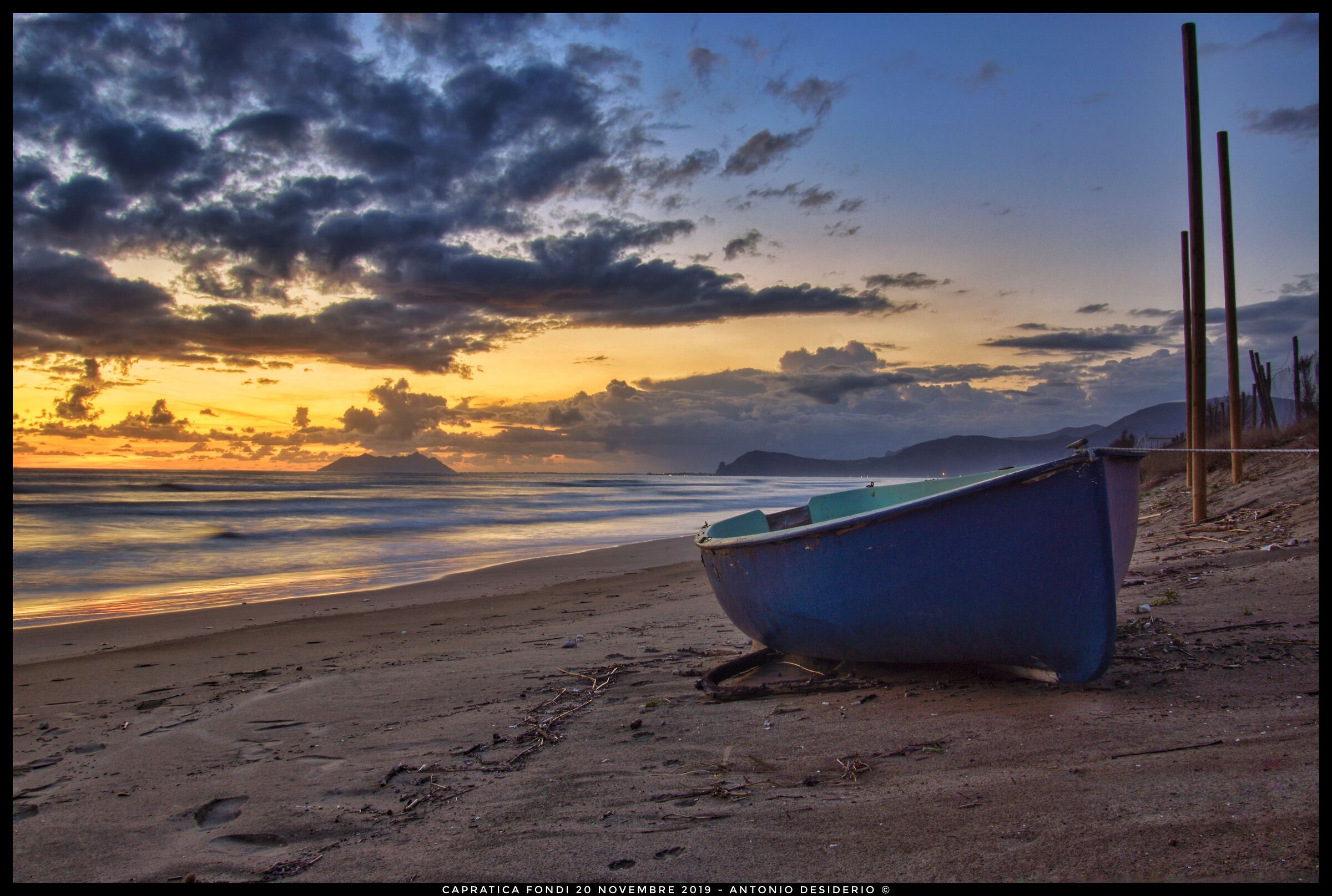 Boat at sunset
