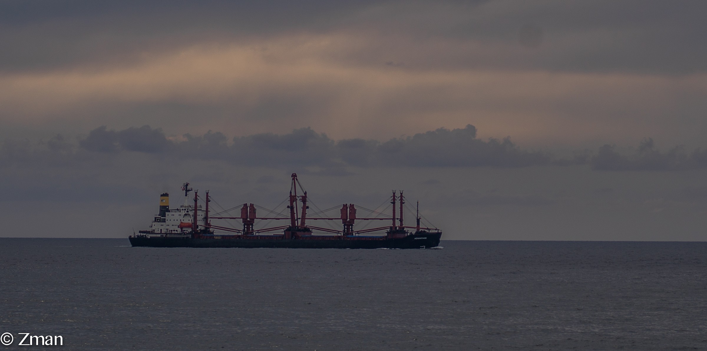 Cargo ship Coming To Port