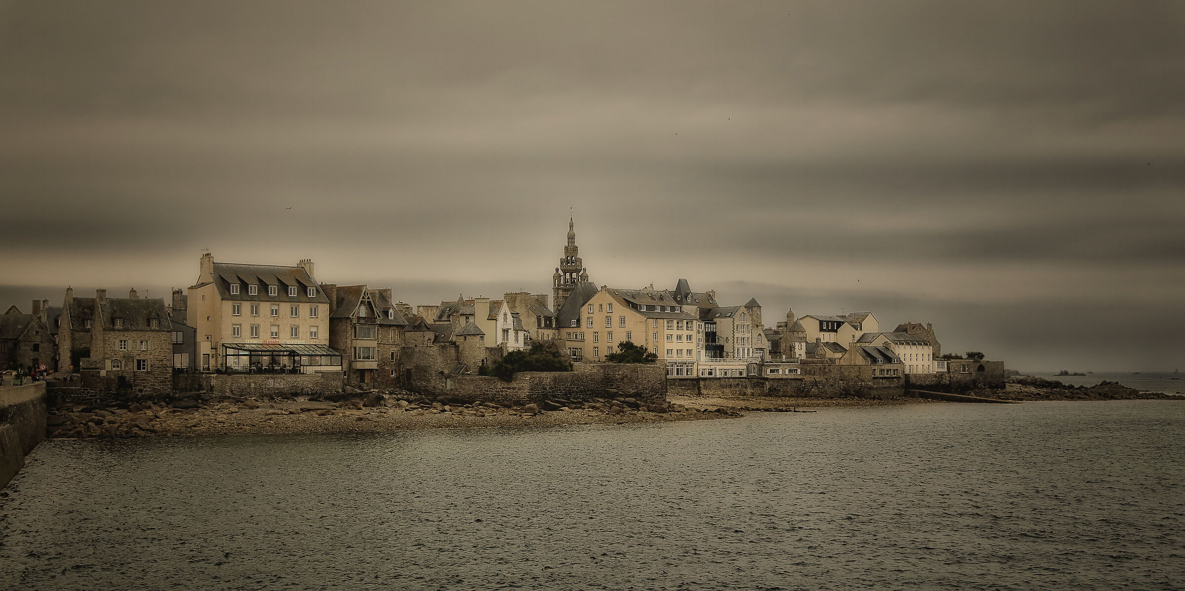 Before the storm in Roscoff Brittany