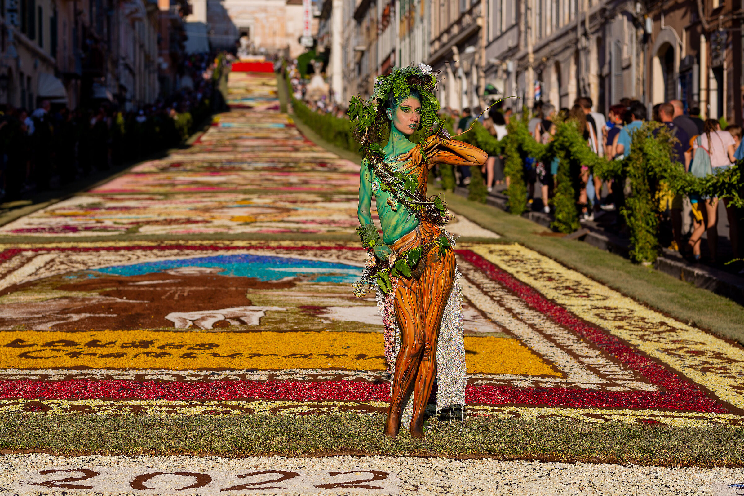 infiorata 2022 -La Madre Terra - BodyPainting