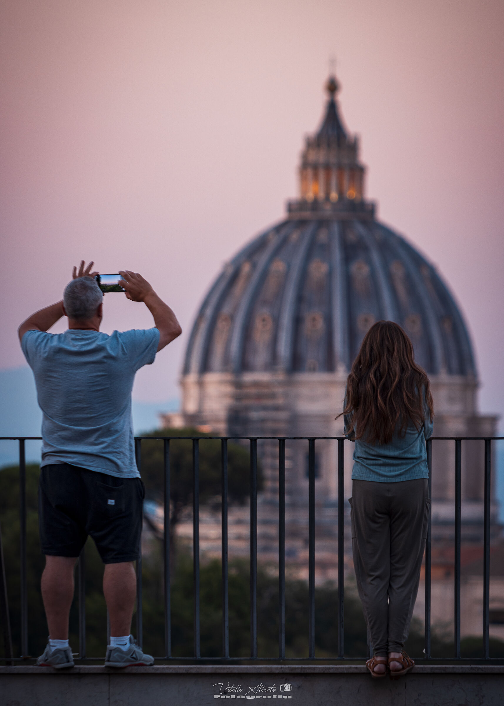 Fascinated tourists