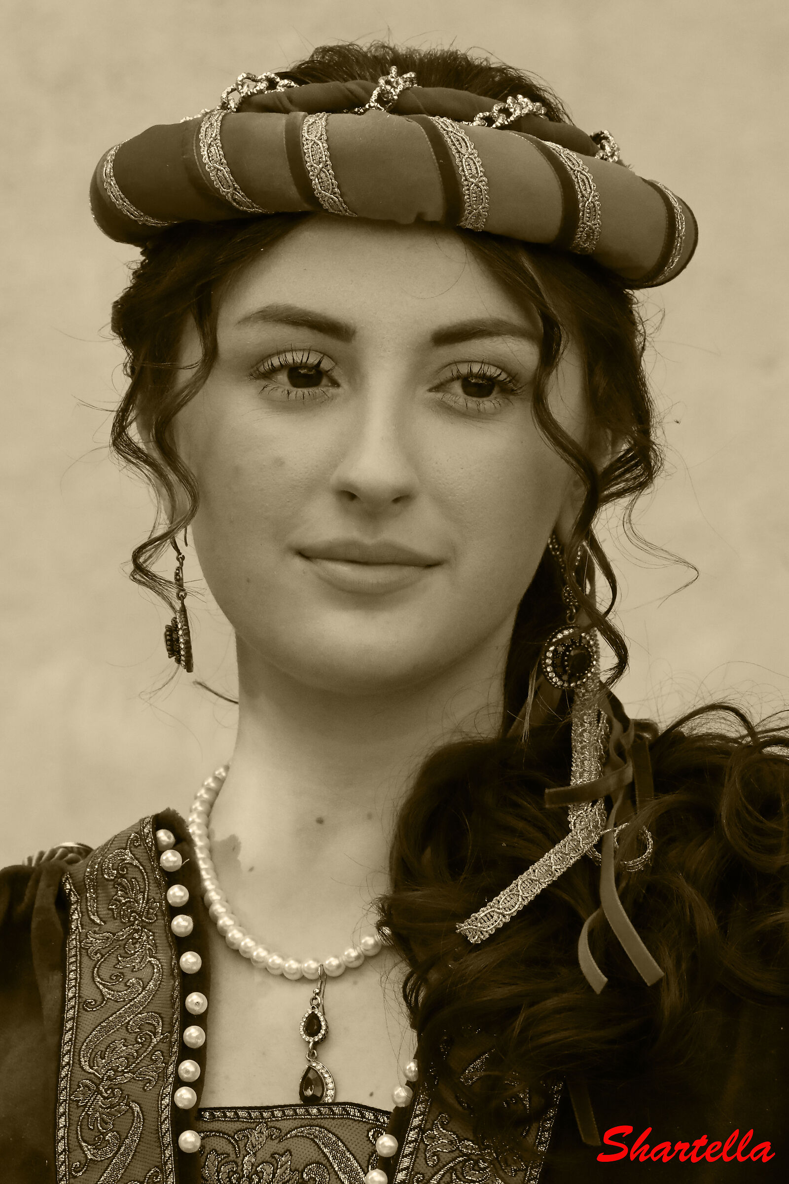 Erina Castriota Scanderbeg at the Palio Parade 2022