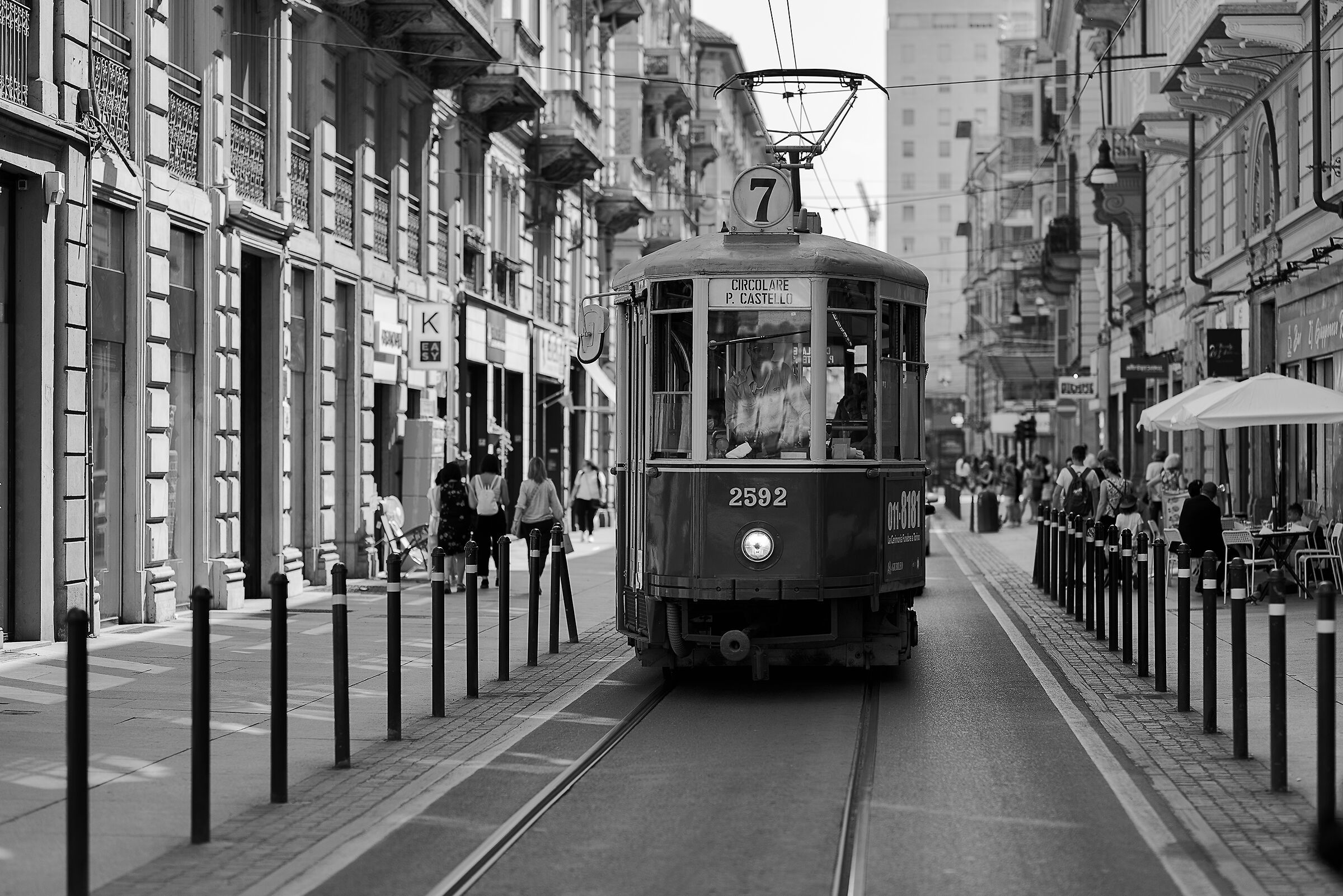 The historic tram of Turin