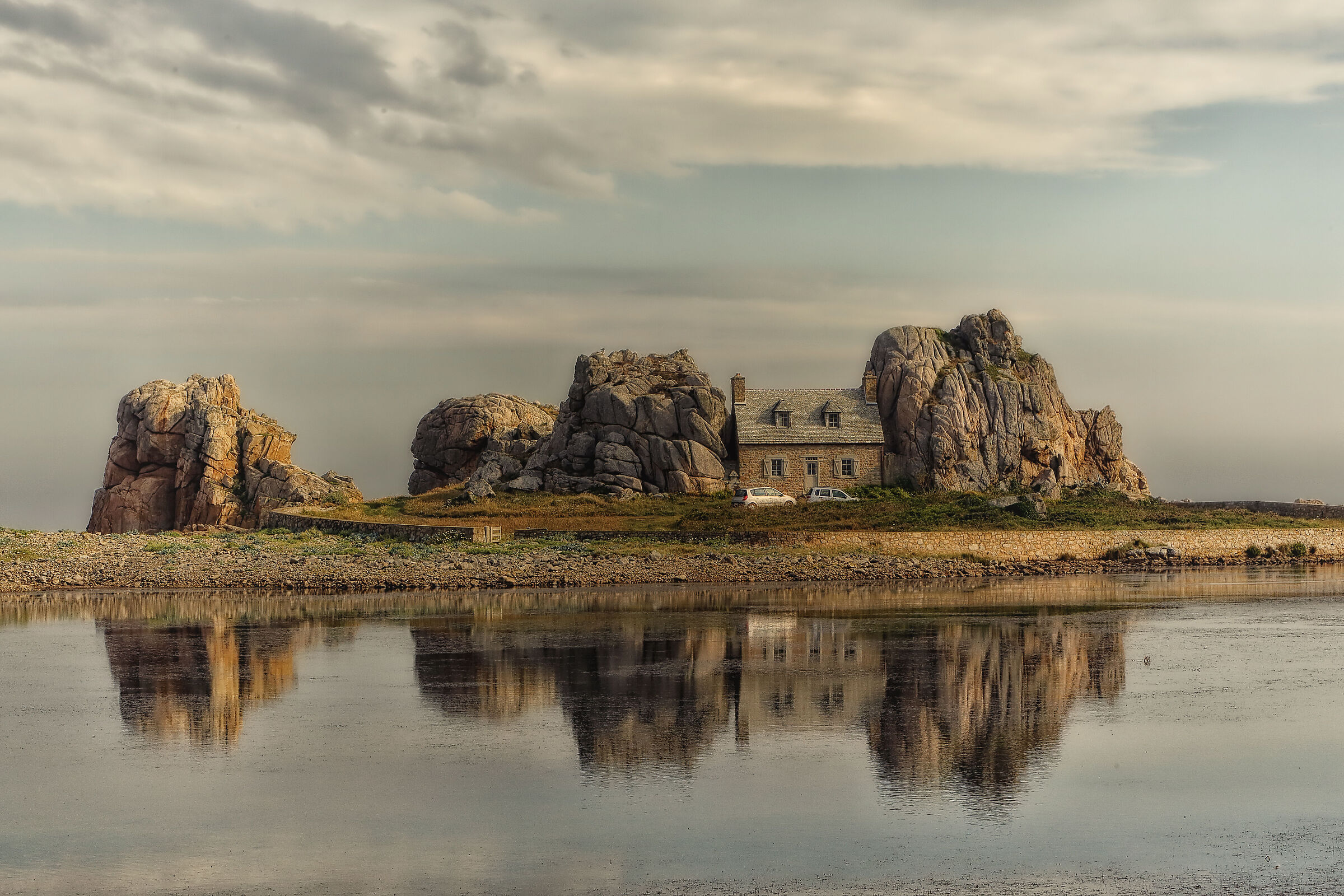 What luck two cars in front!