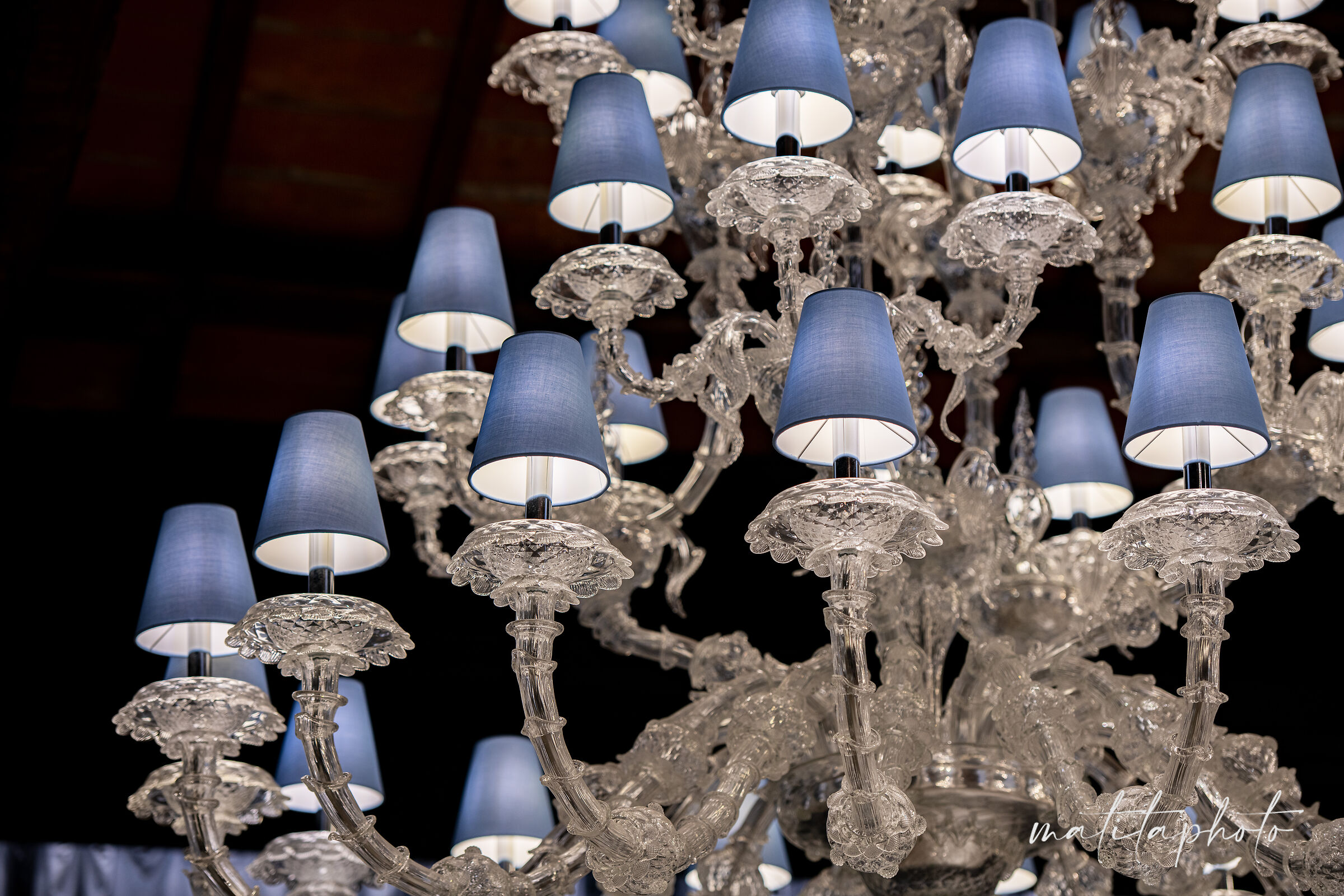 Chandelier Lampshades Blue