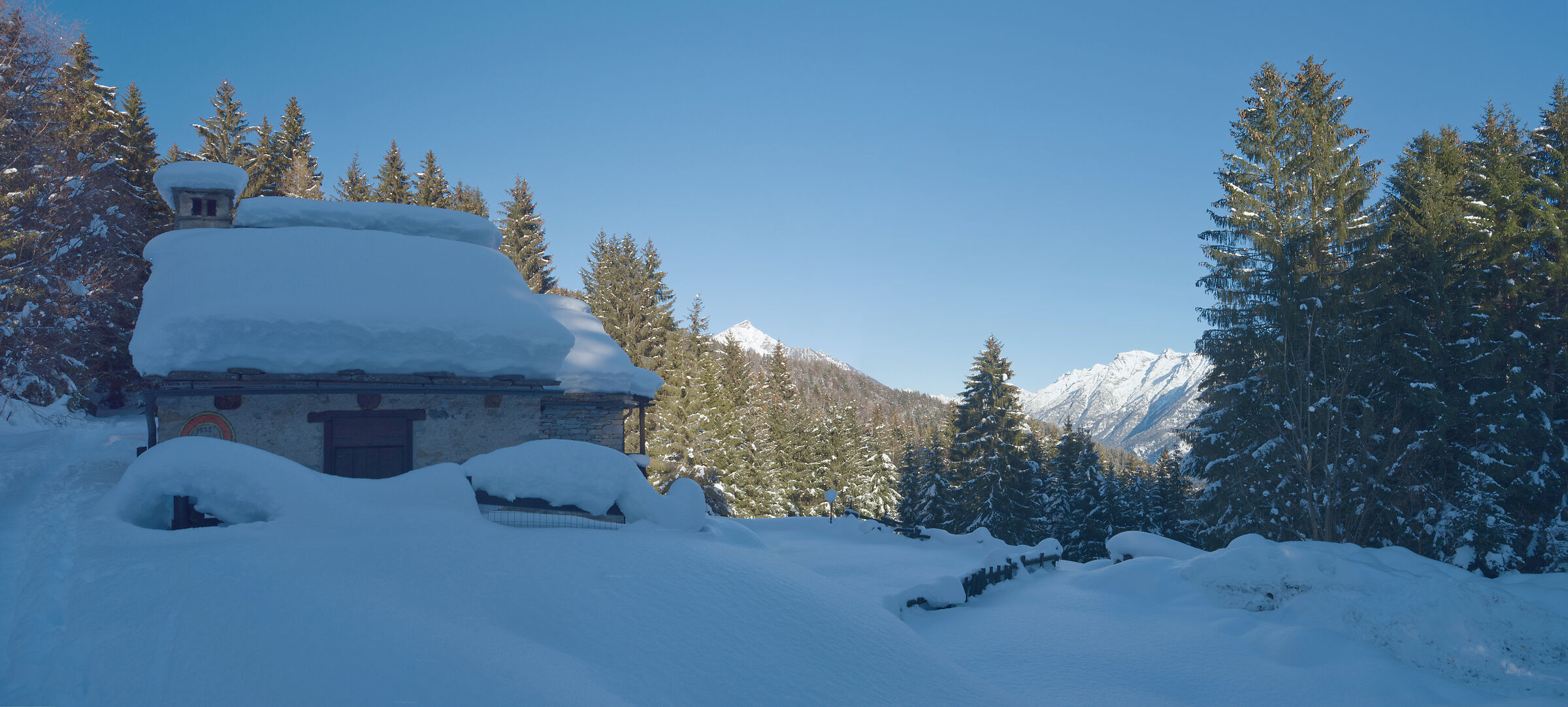 January 2021 snowshoeing Foppiano di Crodo-Alpe Voma-Alp