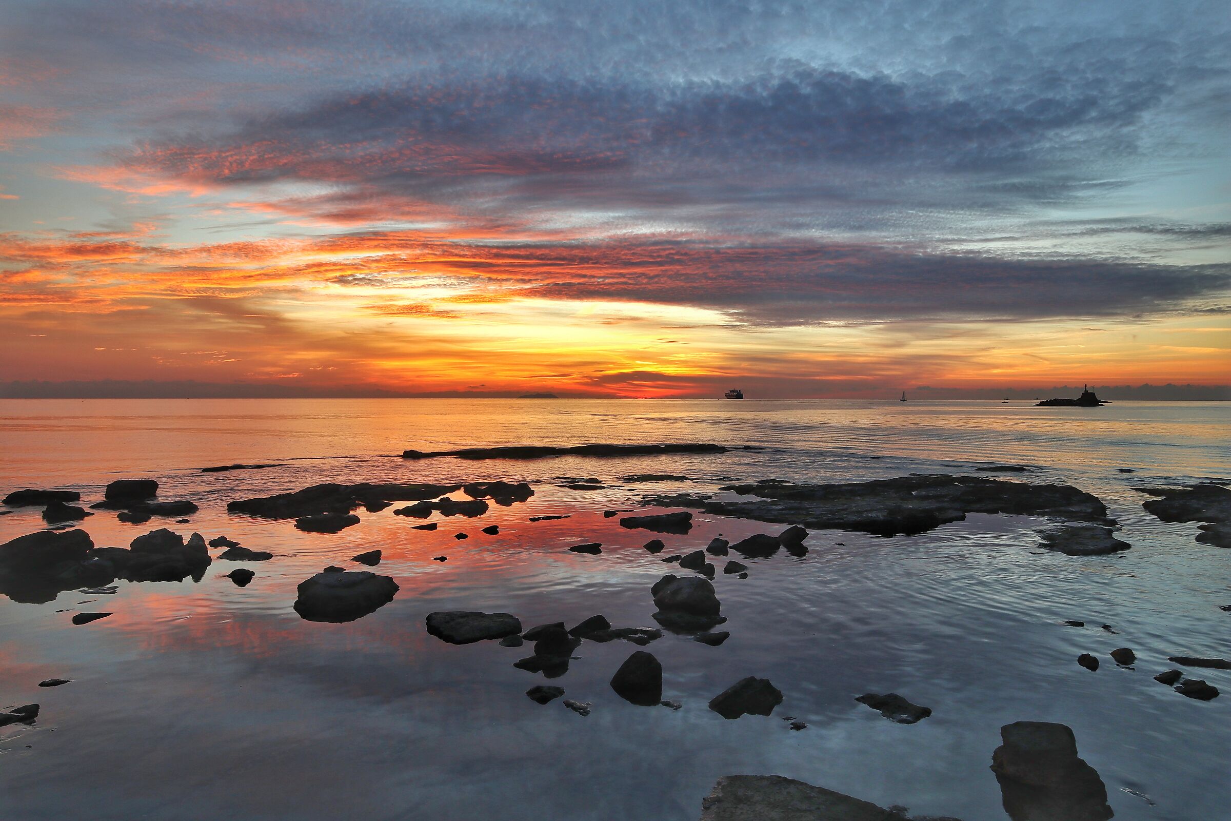 The colorful shades of an end of the day...