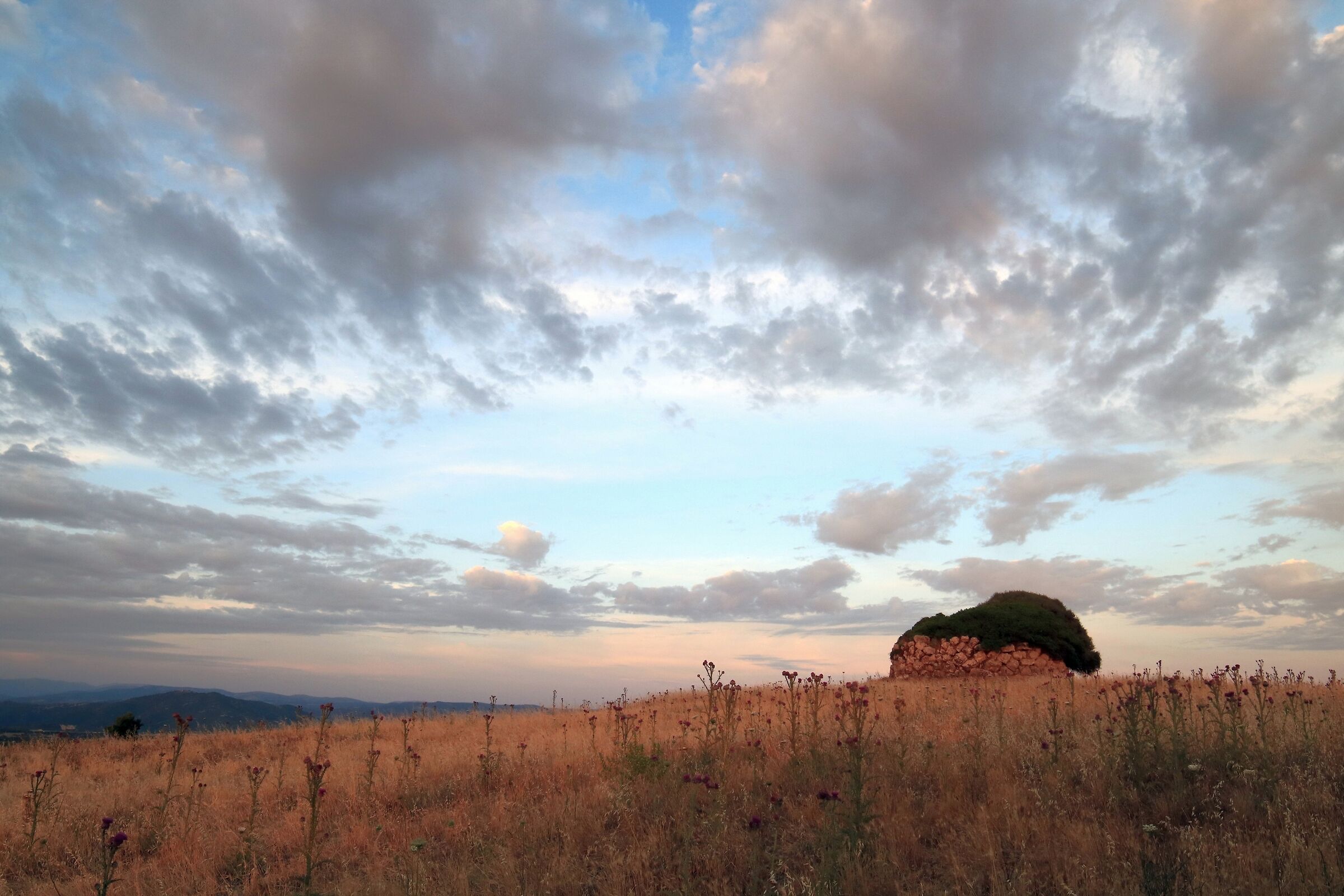 Sardinia and clouds