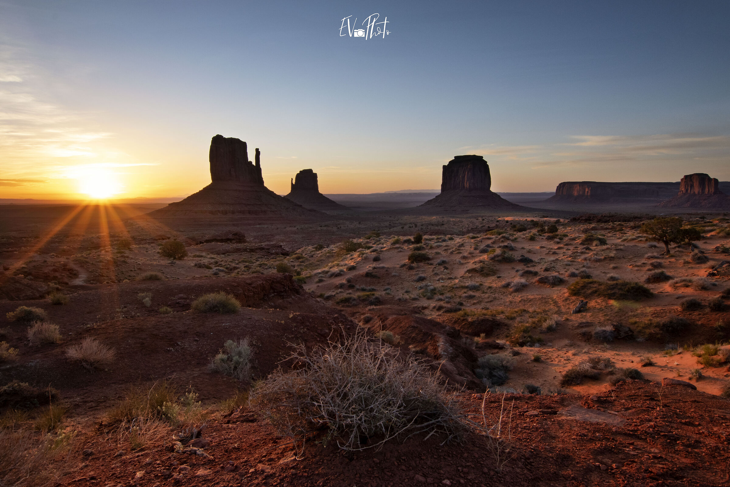 Sunrise at Monument Valley