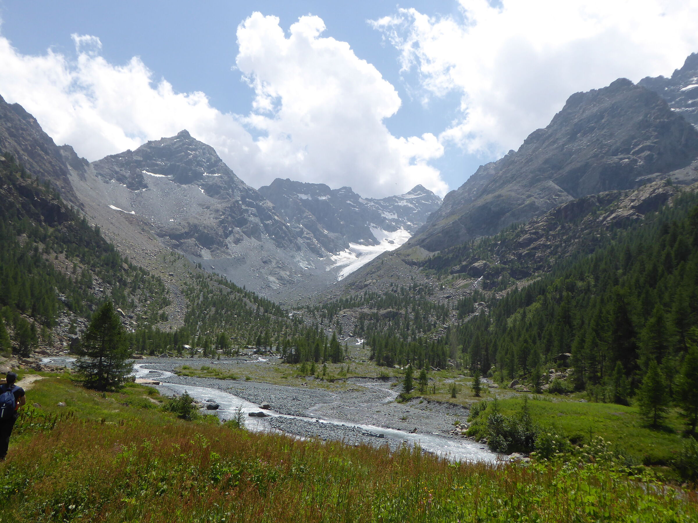 View of the Ventina valley from the Porro refuge