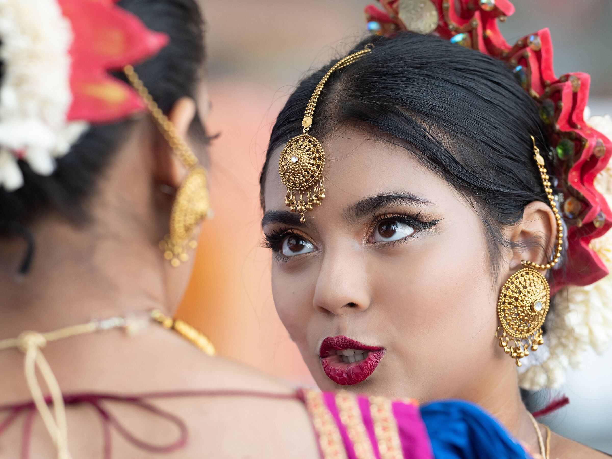 Scambio di impressioni dopo lo spettacolo.