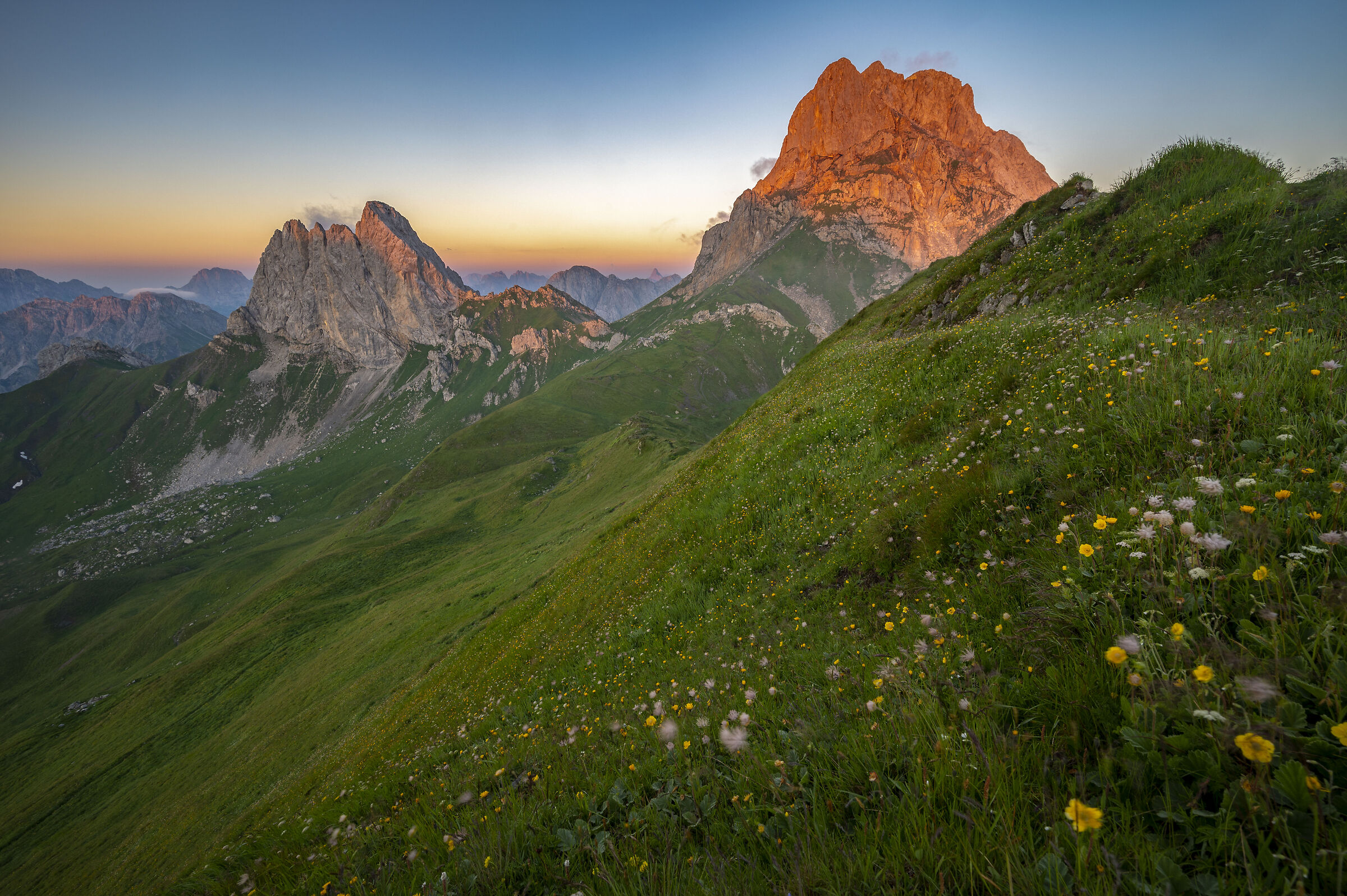 Sunrise over Peralba