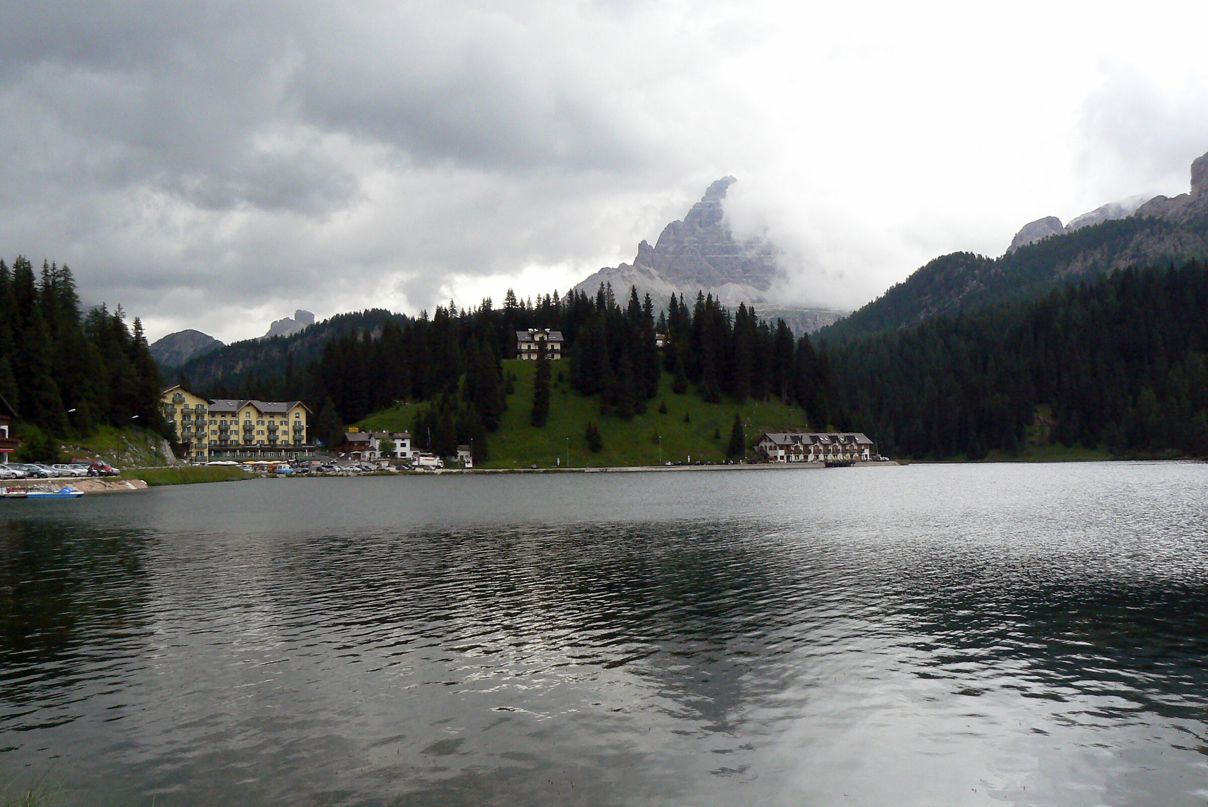 Misurina in the rain