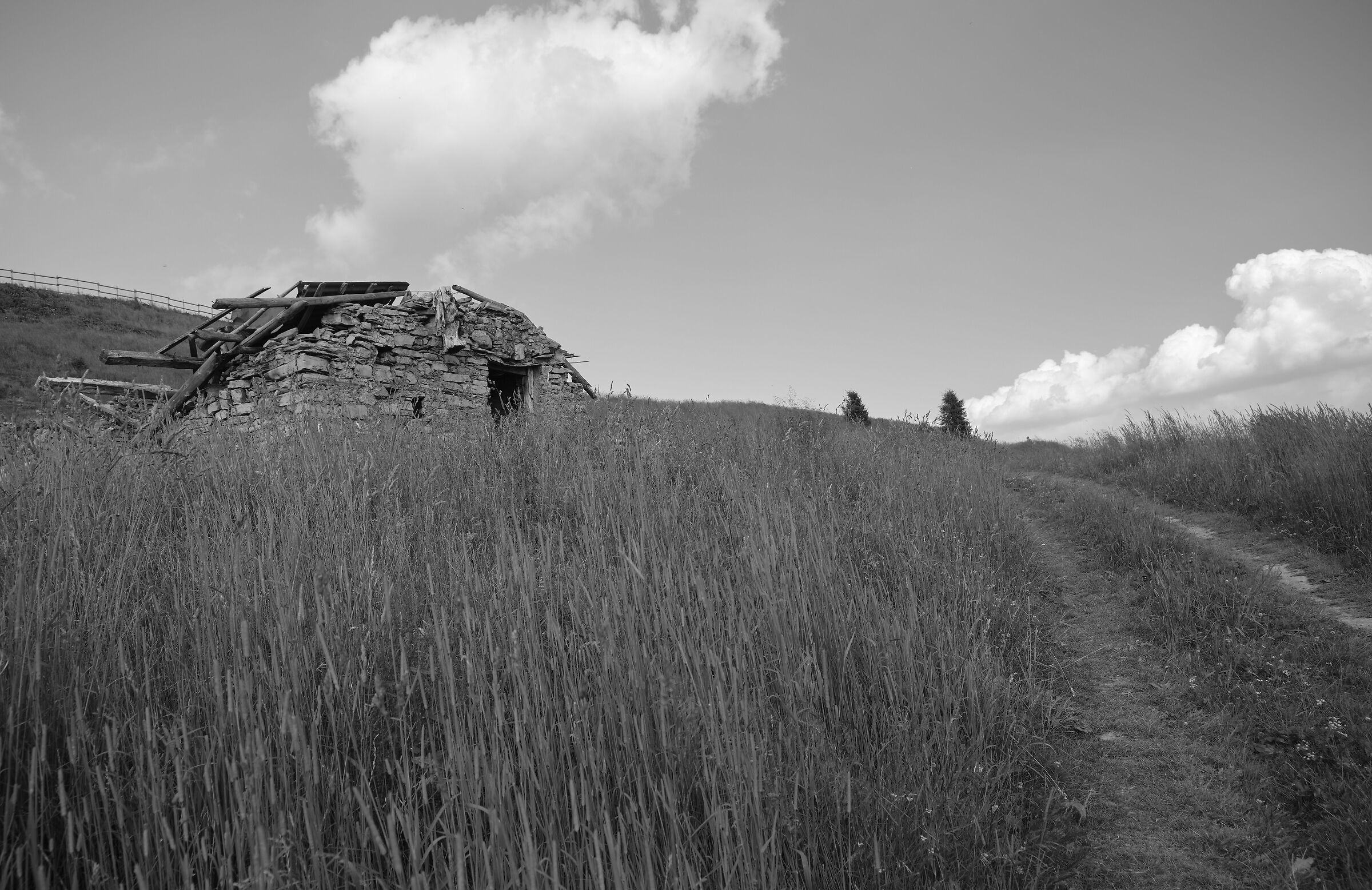 Baita diroccata b & w