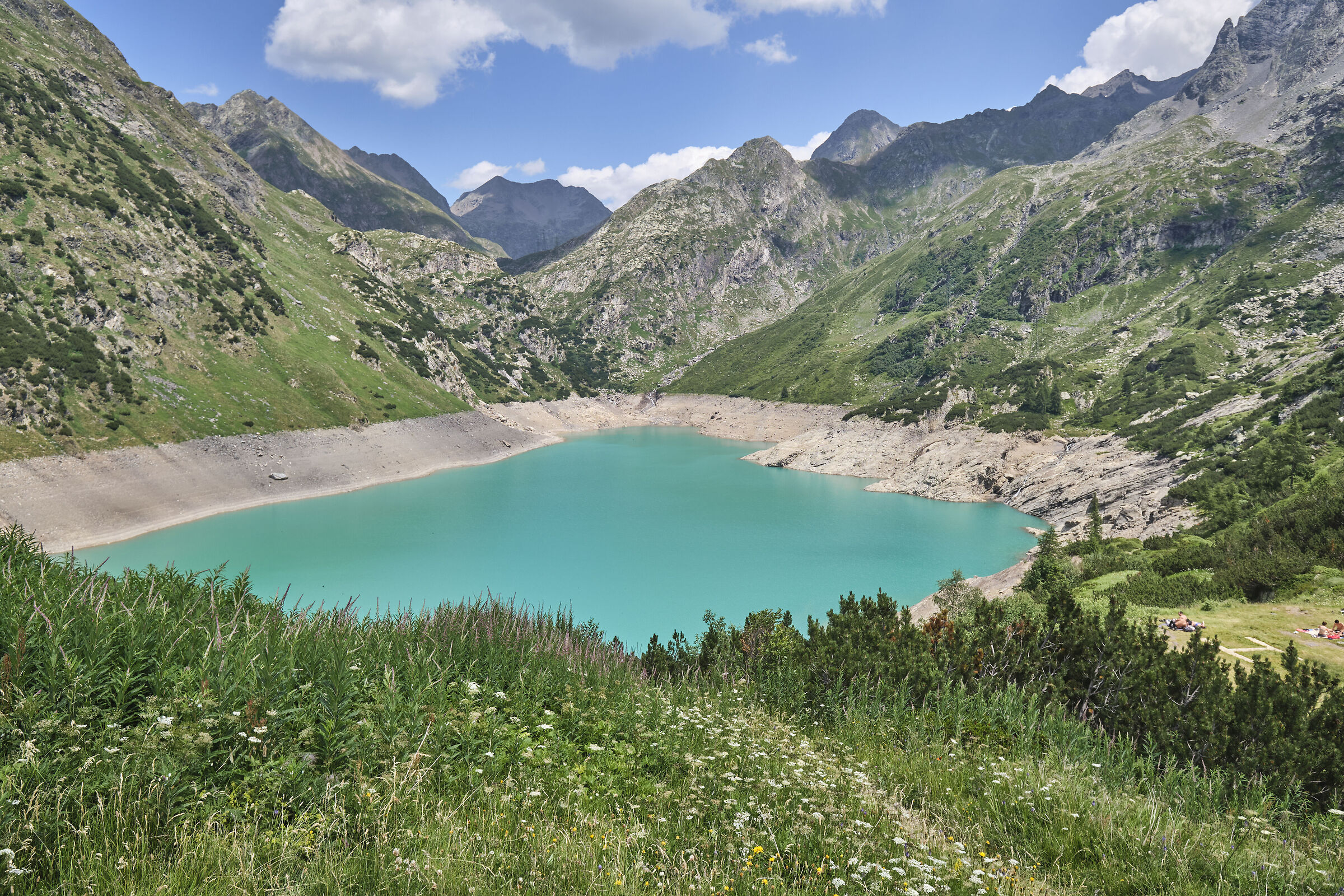Lago del Barbellino (purtroppo molto basso)