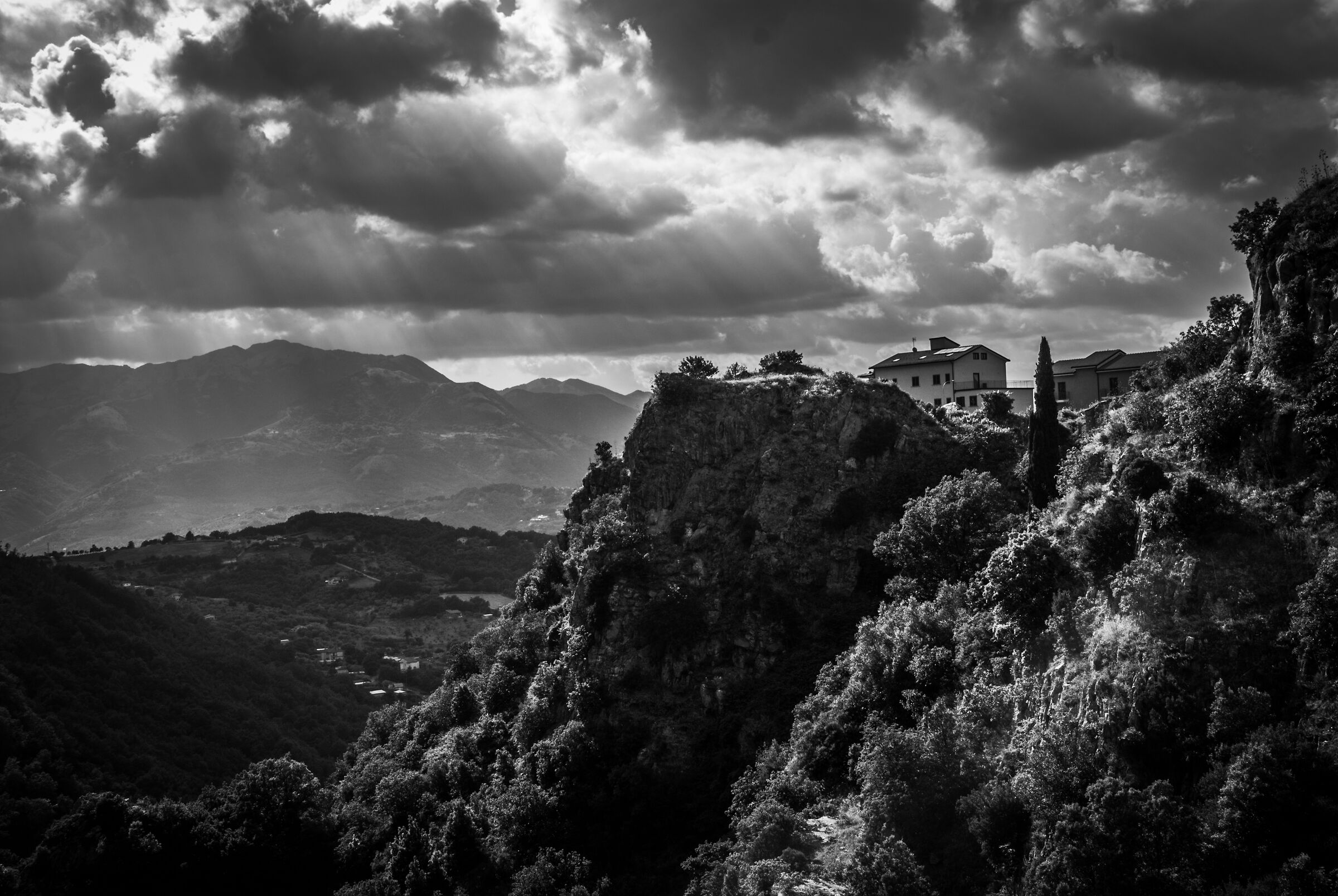 Il panorama dal ponte tibetano