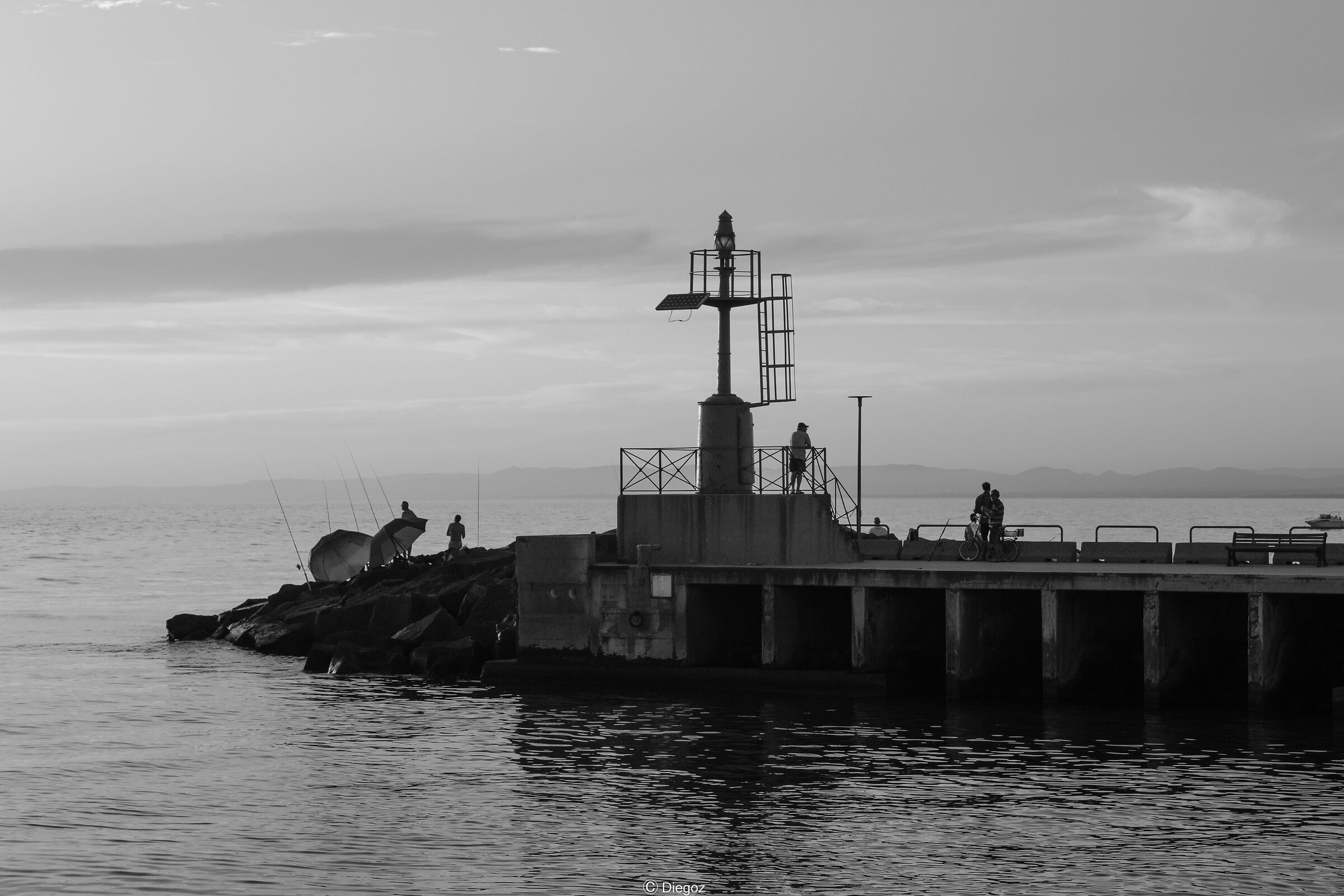 sunset at the mouth of mycins