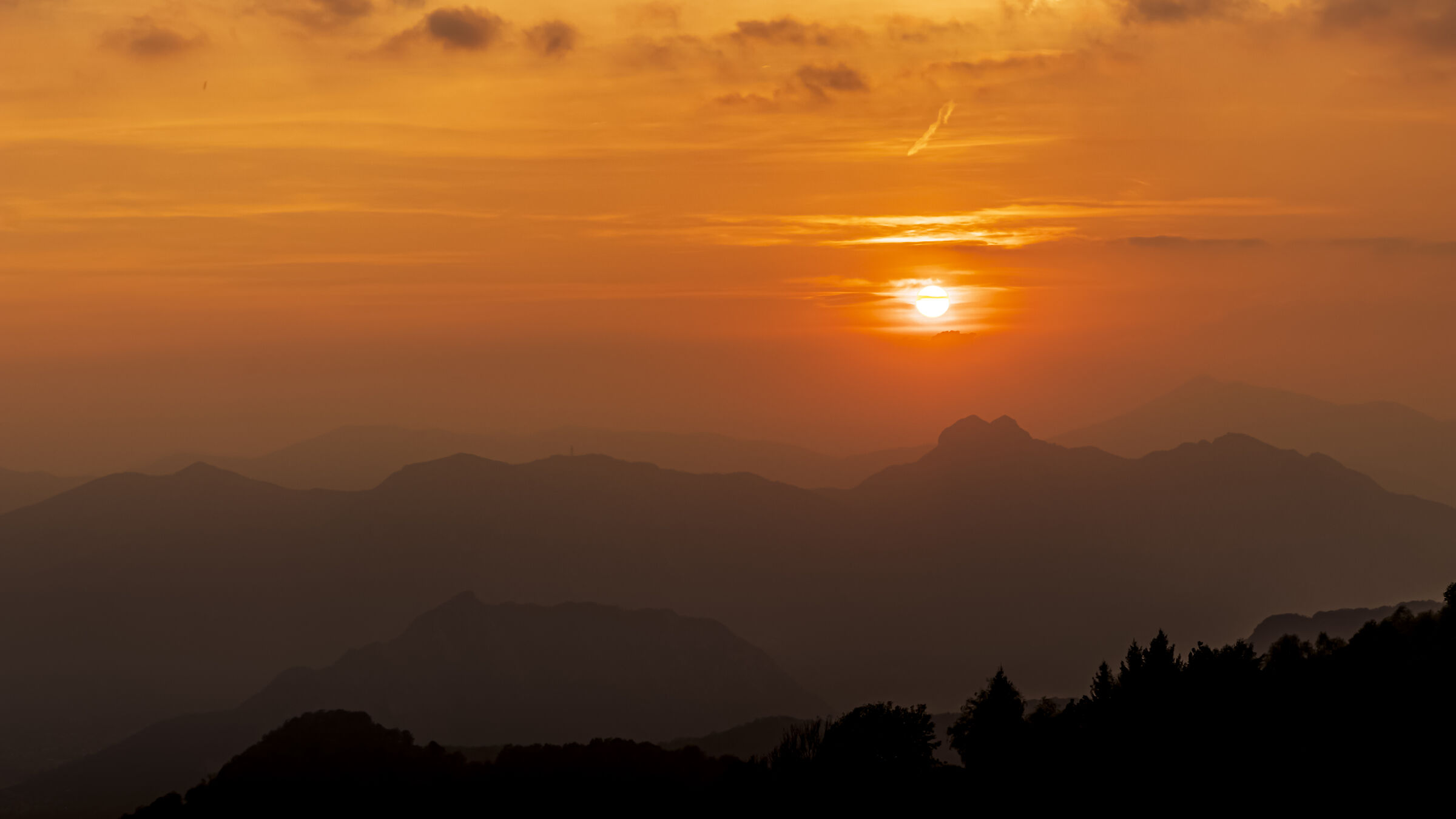 Tramonto rosso... Passo del Pertüs