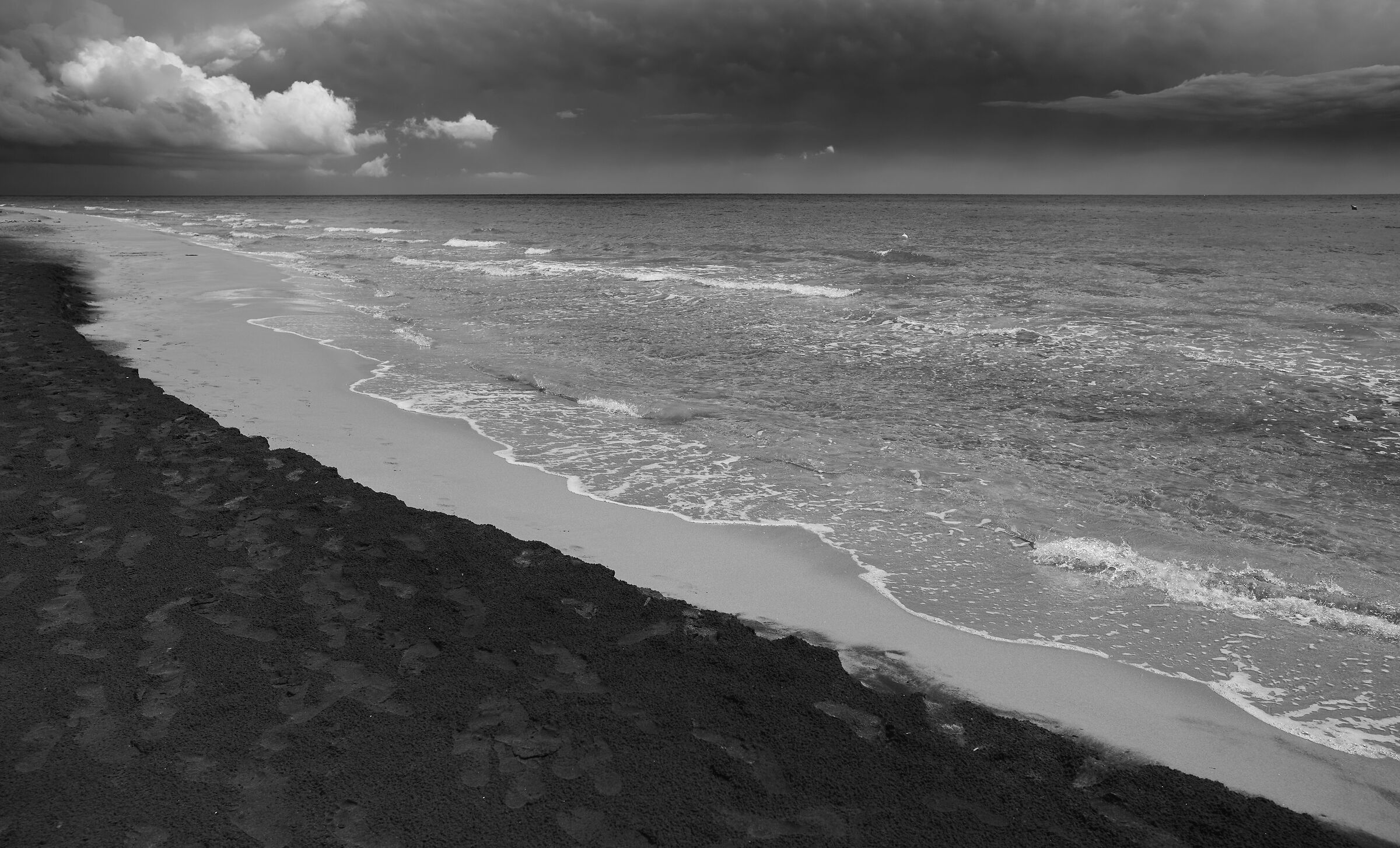 black sand
