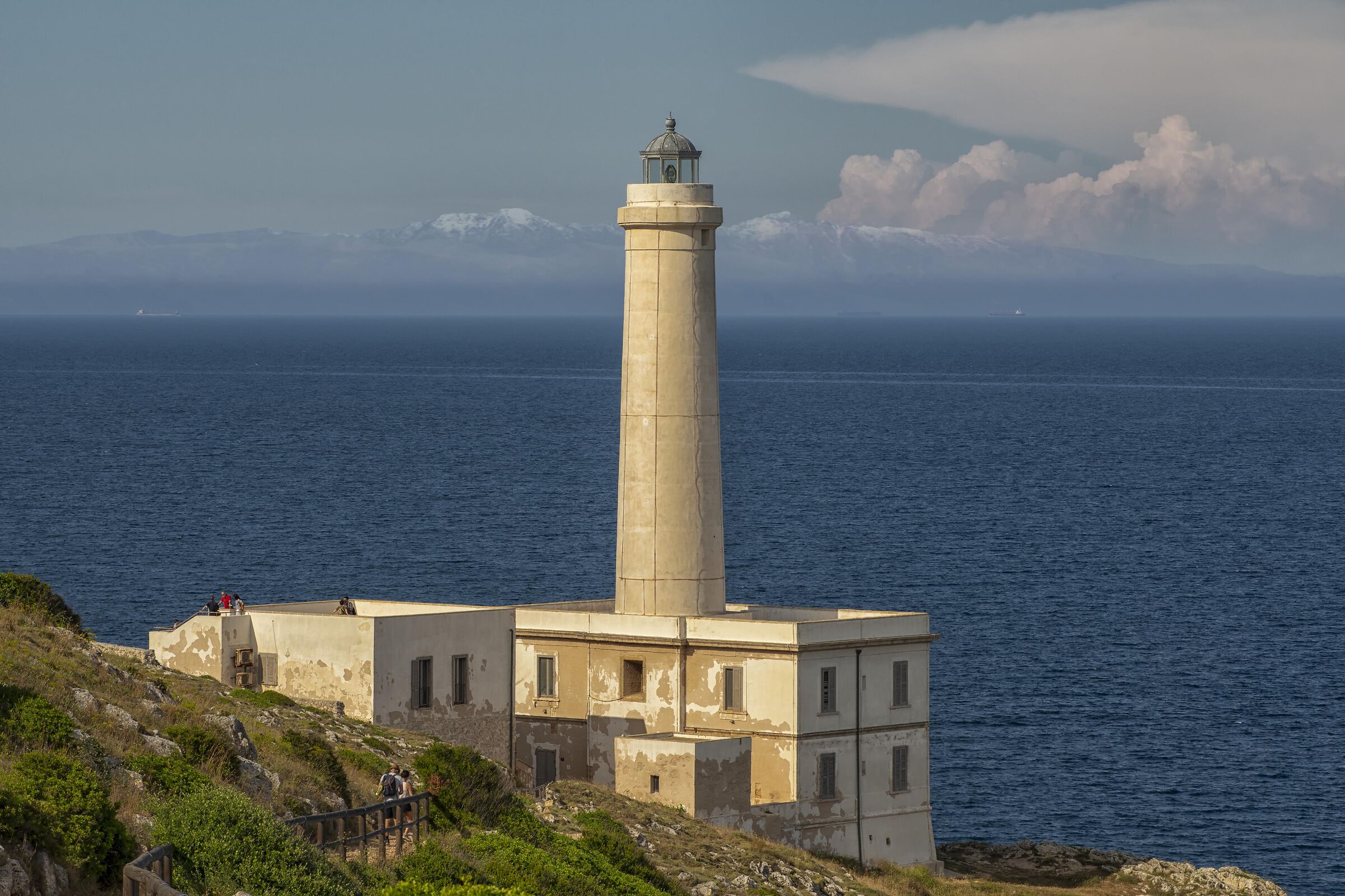 The Mountains of Albania seen from the lighthouse of Otranto