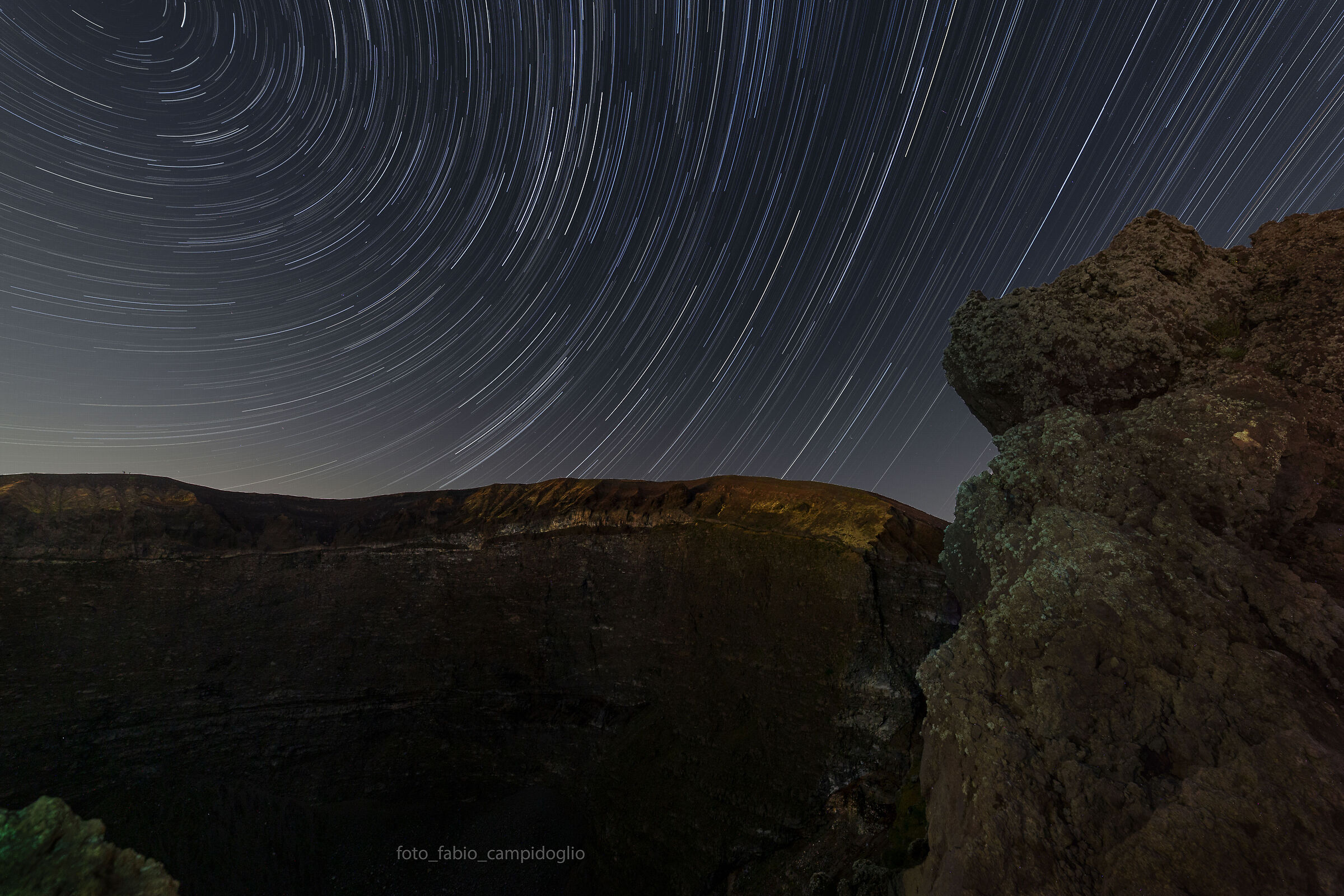 star trail vesuvio