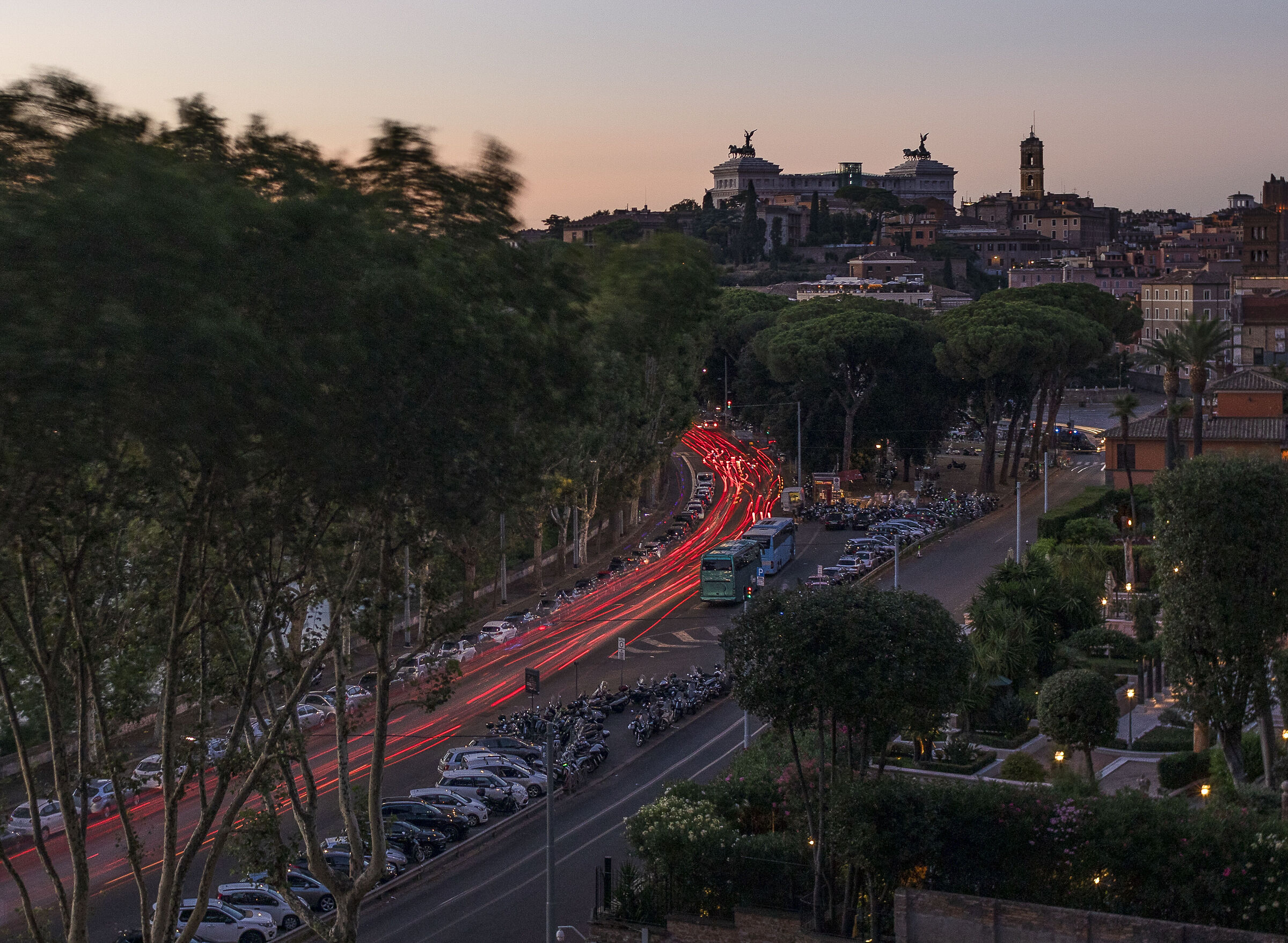 Rome the sunset