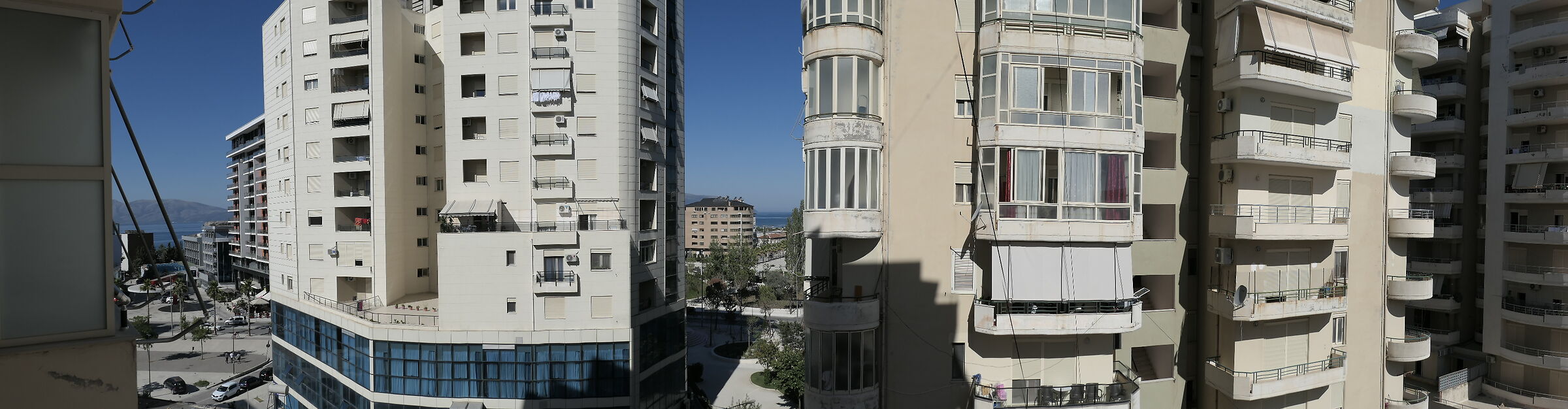 Vlora, Albania from the window of the house