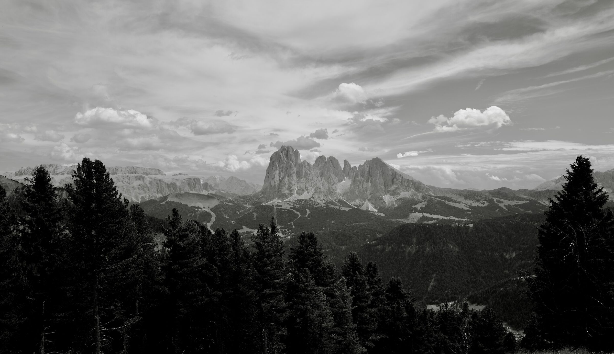 Sassolungo-Langkofel dal Rasciesa