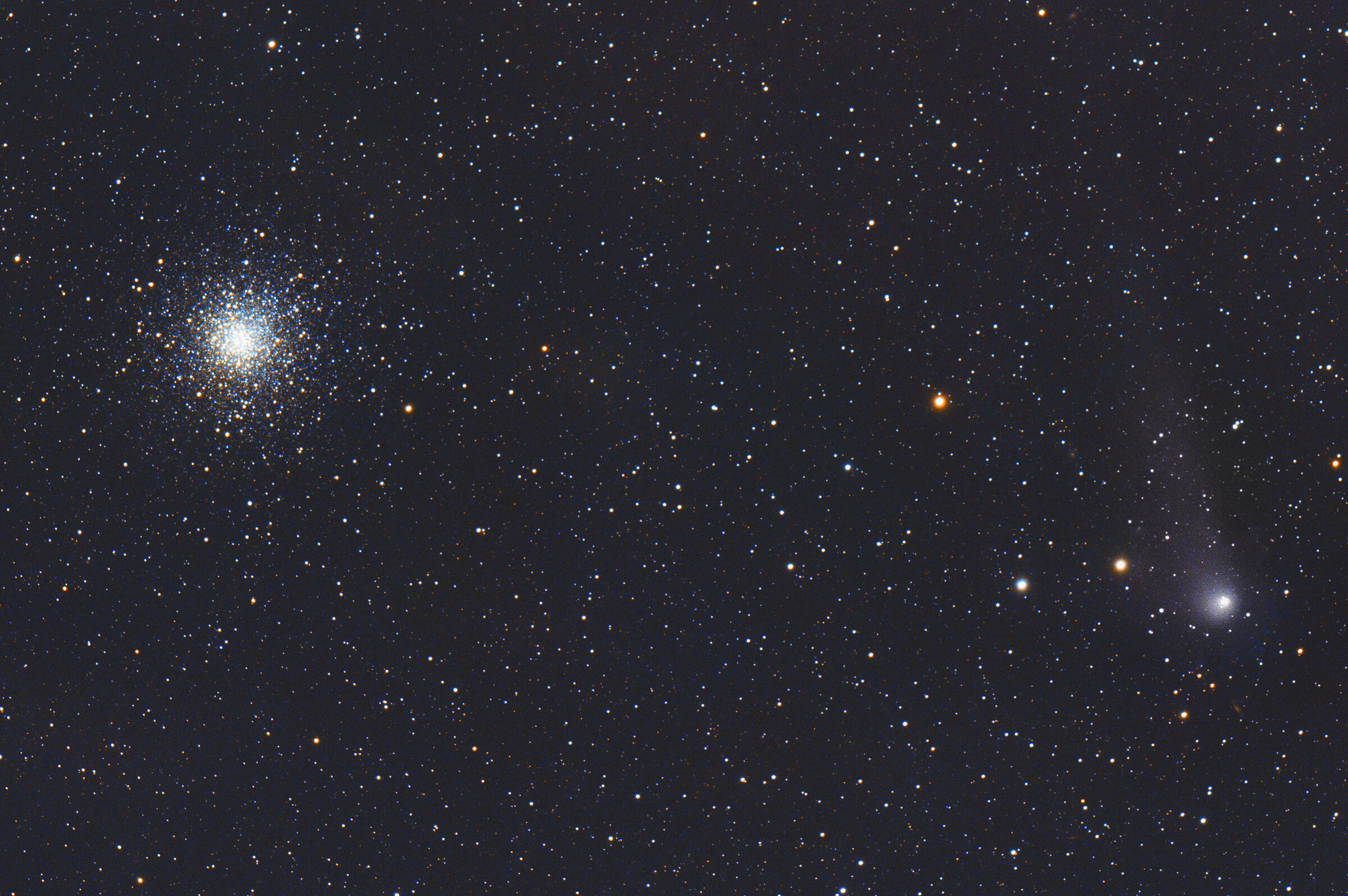 The globular cluster M10 and a small host