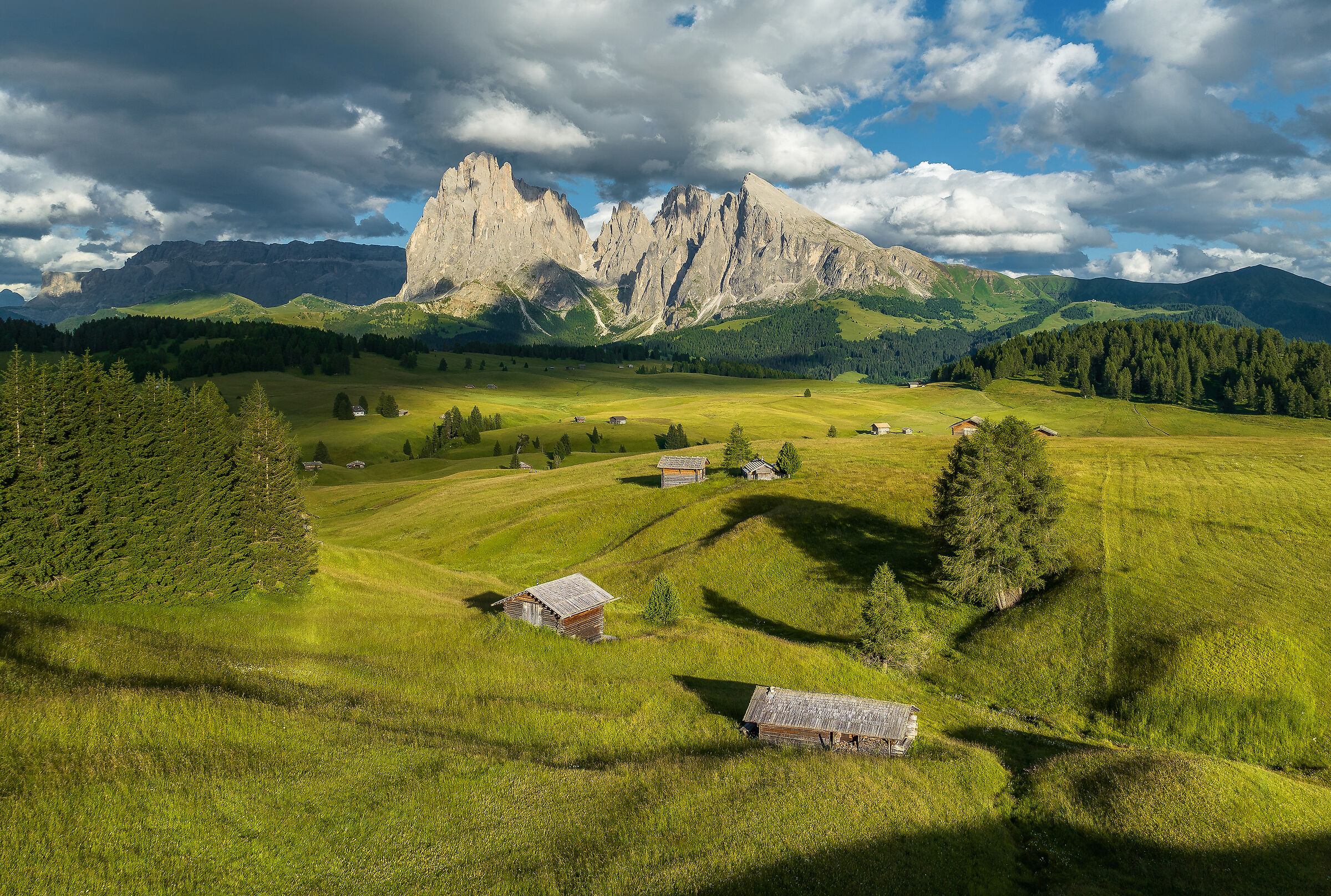 Alpe di Siusi in una bella serata