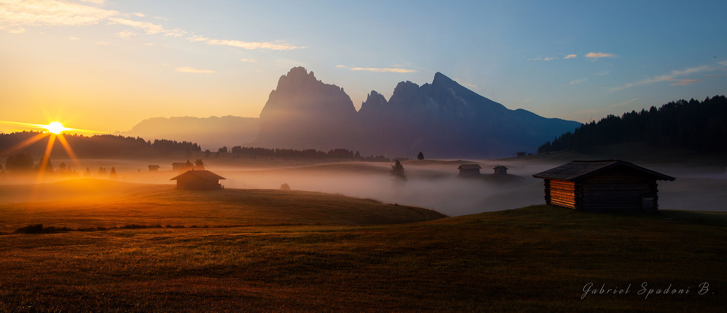 Alba sulle dolomiti