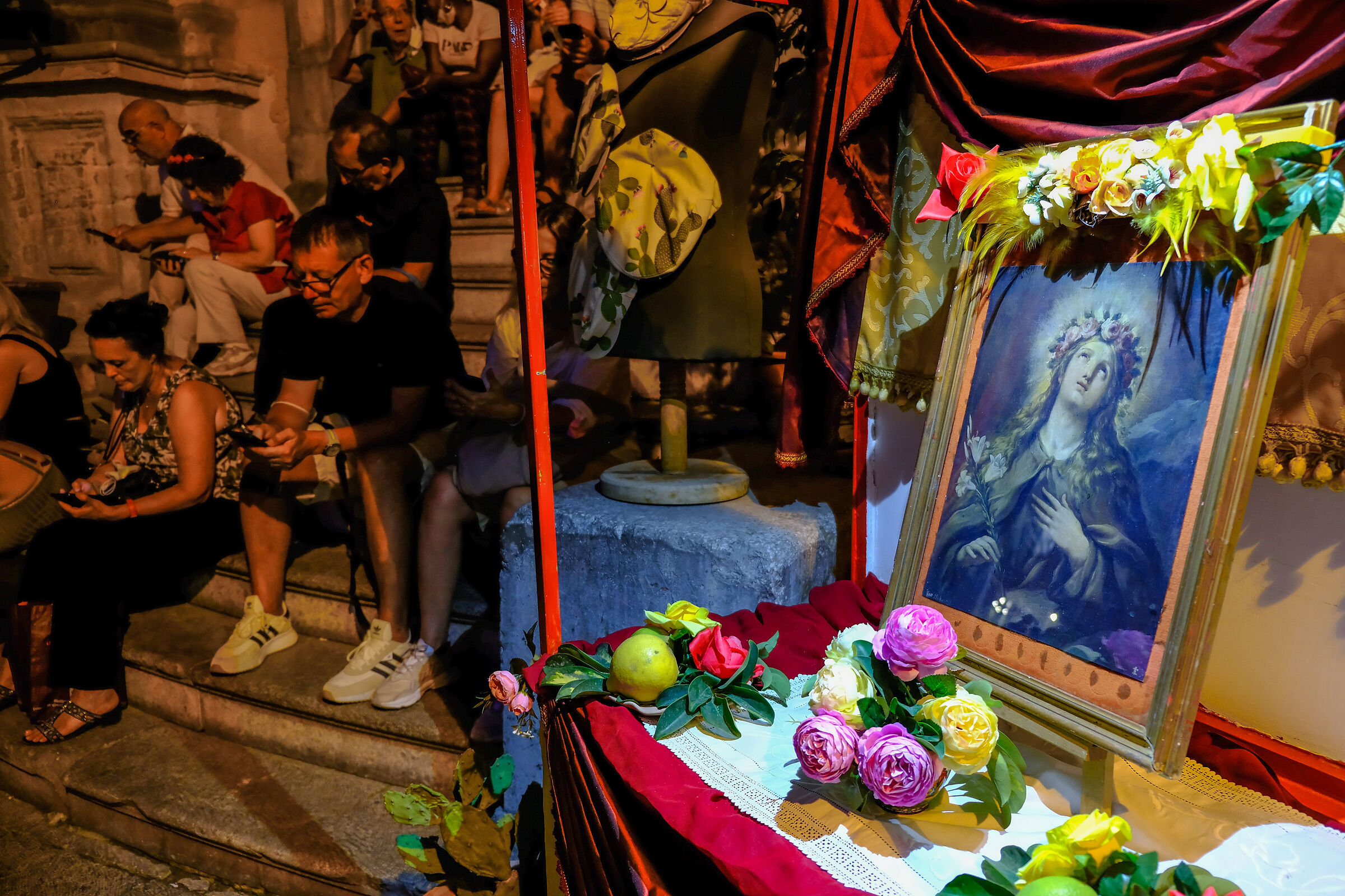 aspettando il carro .. al "baracchino da Santuzza"