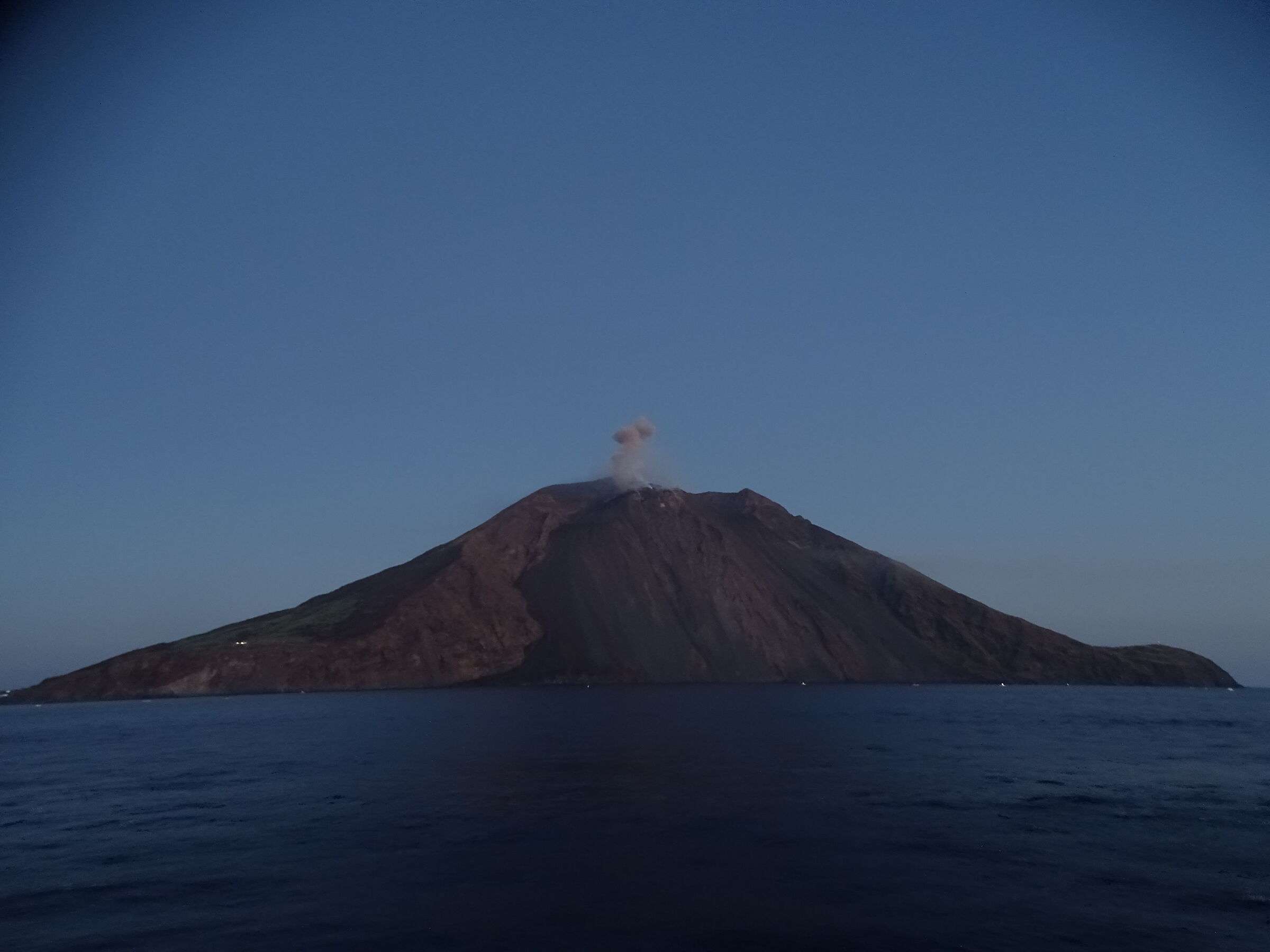 Stromboli in the evening