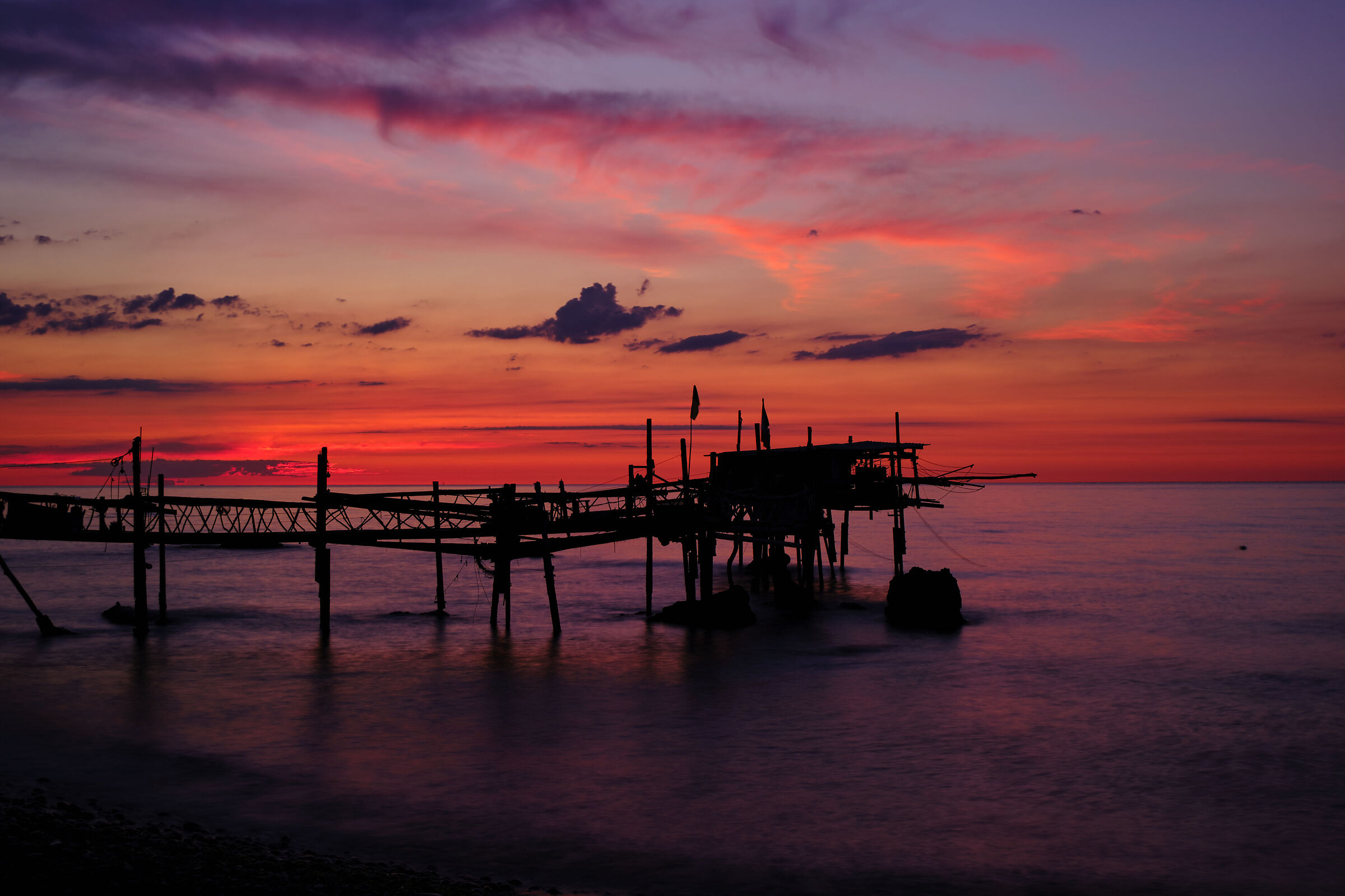 Trabocco at dawn Vasto