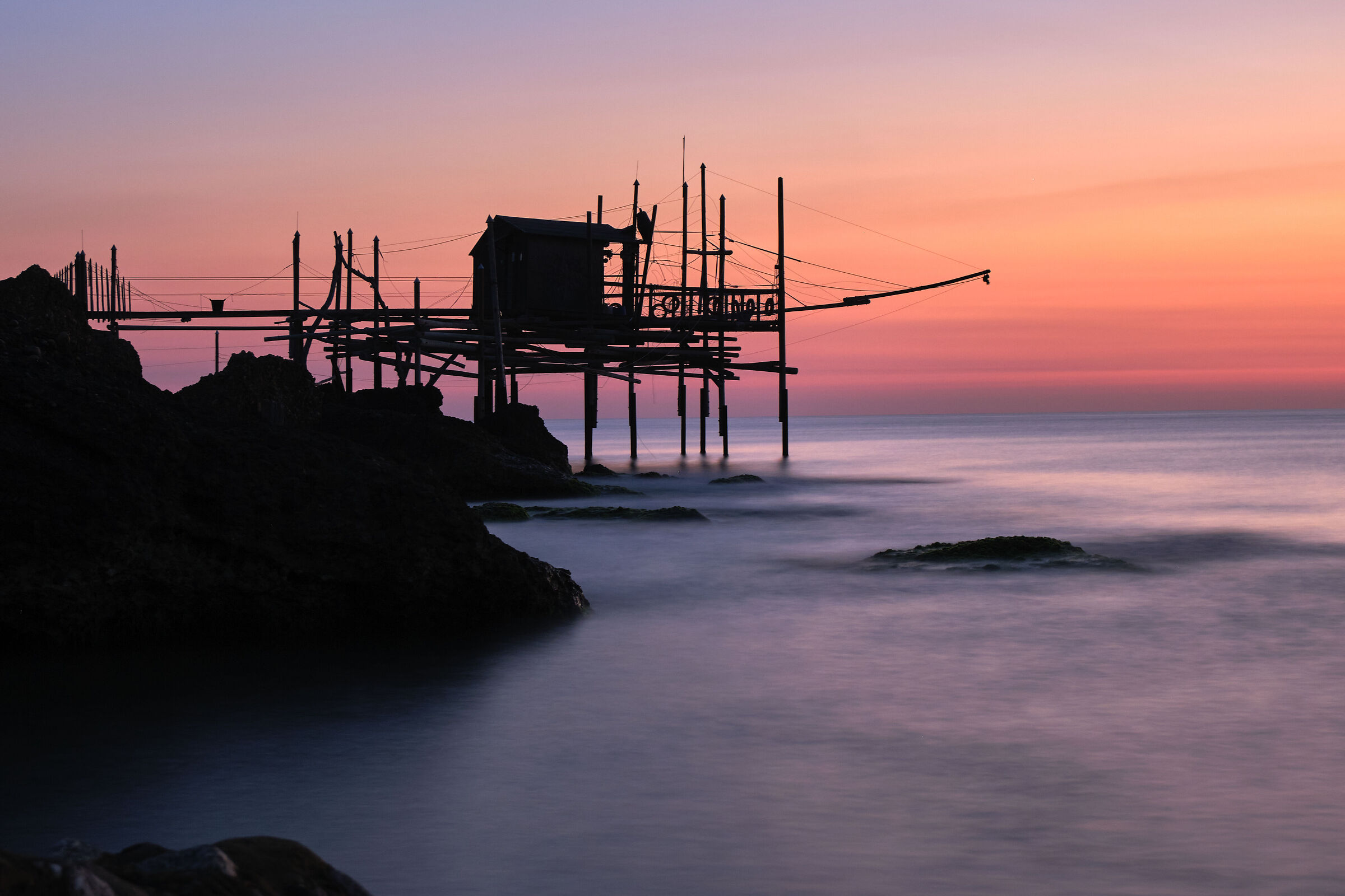 Trabocco at dawn, Vasto