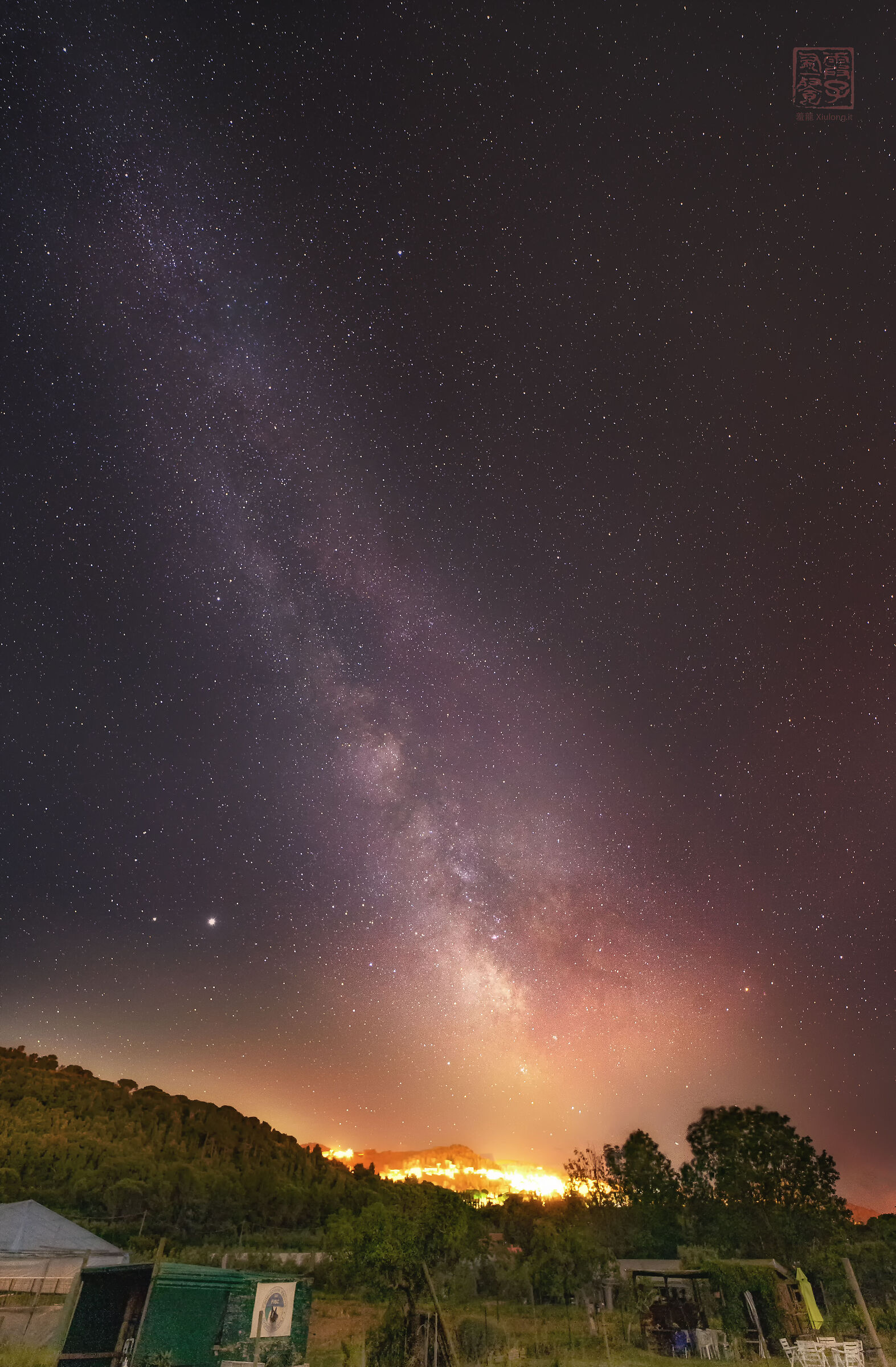 The Milky Way over Livorno
