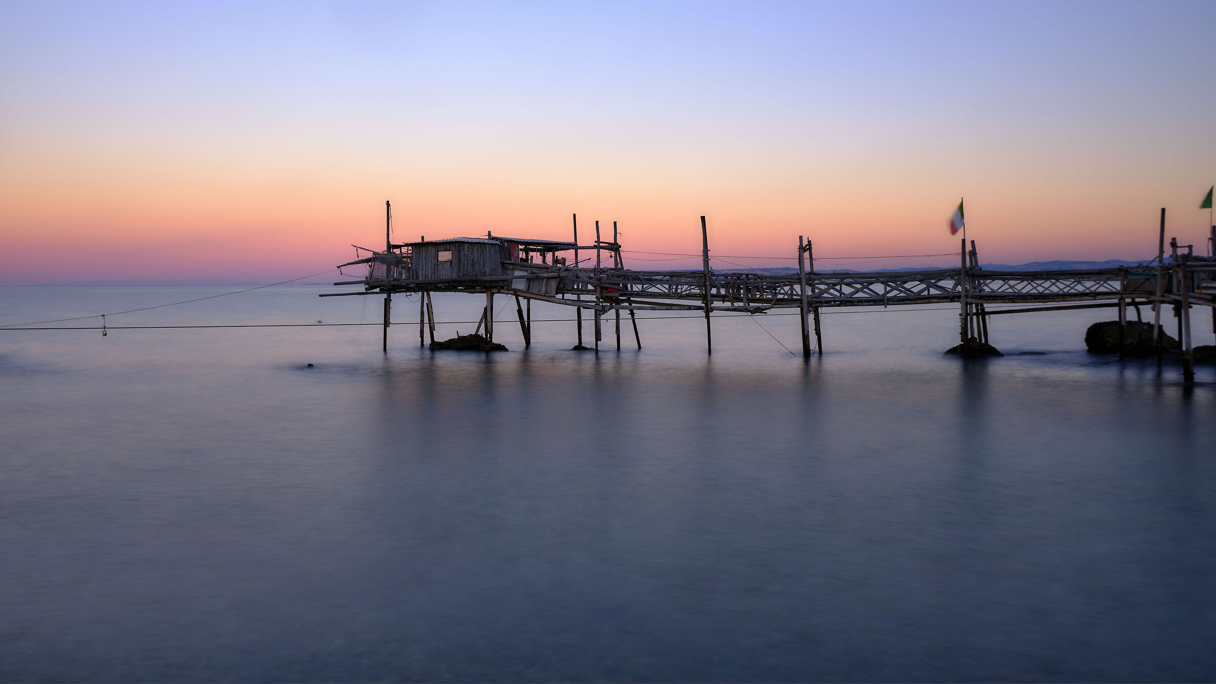 Sunset at the trabocco, Vasto