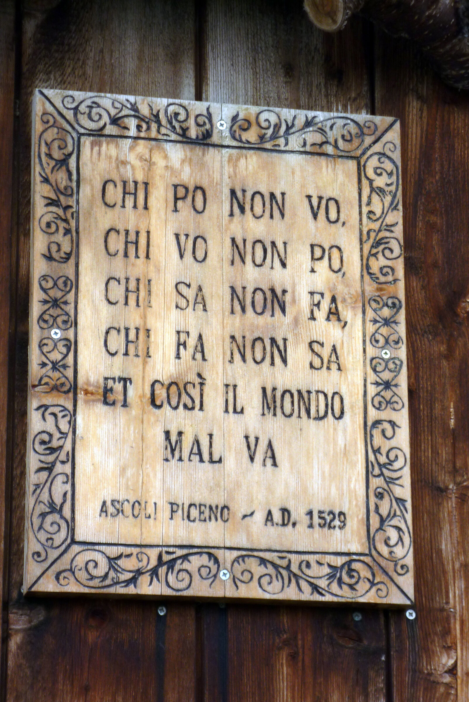 Proverbi purtroppo attuali