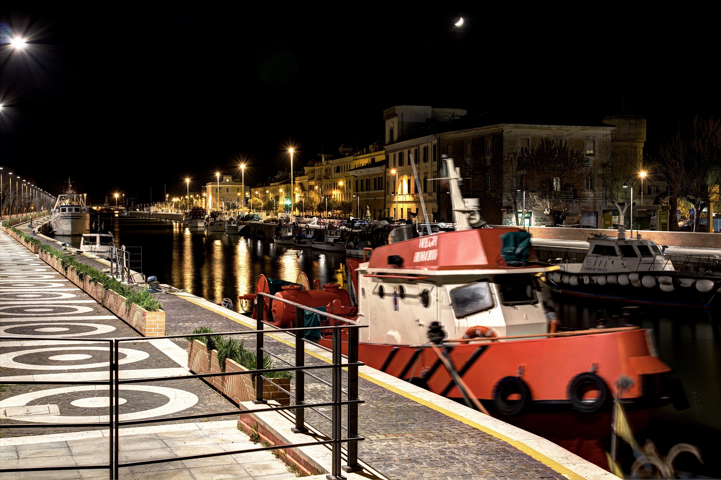 Fiumicino dalla banchina