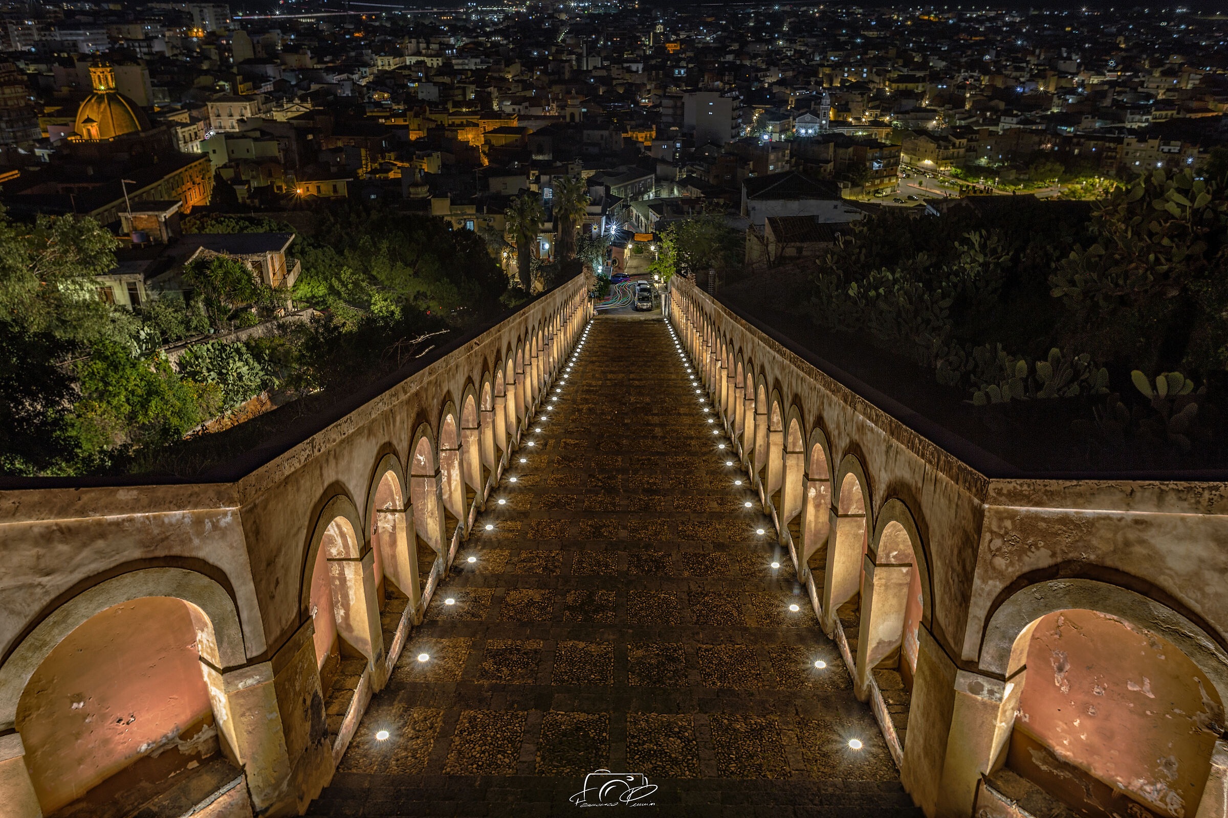 La scalinata della Matrice Chiesa Santa Maria dell'Alto